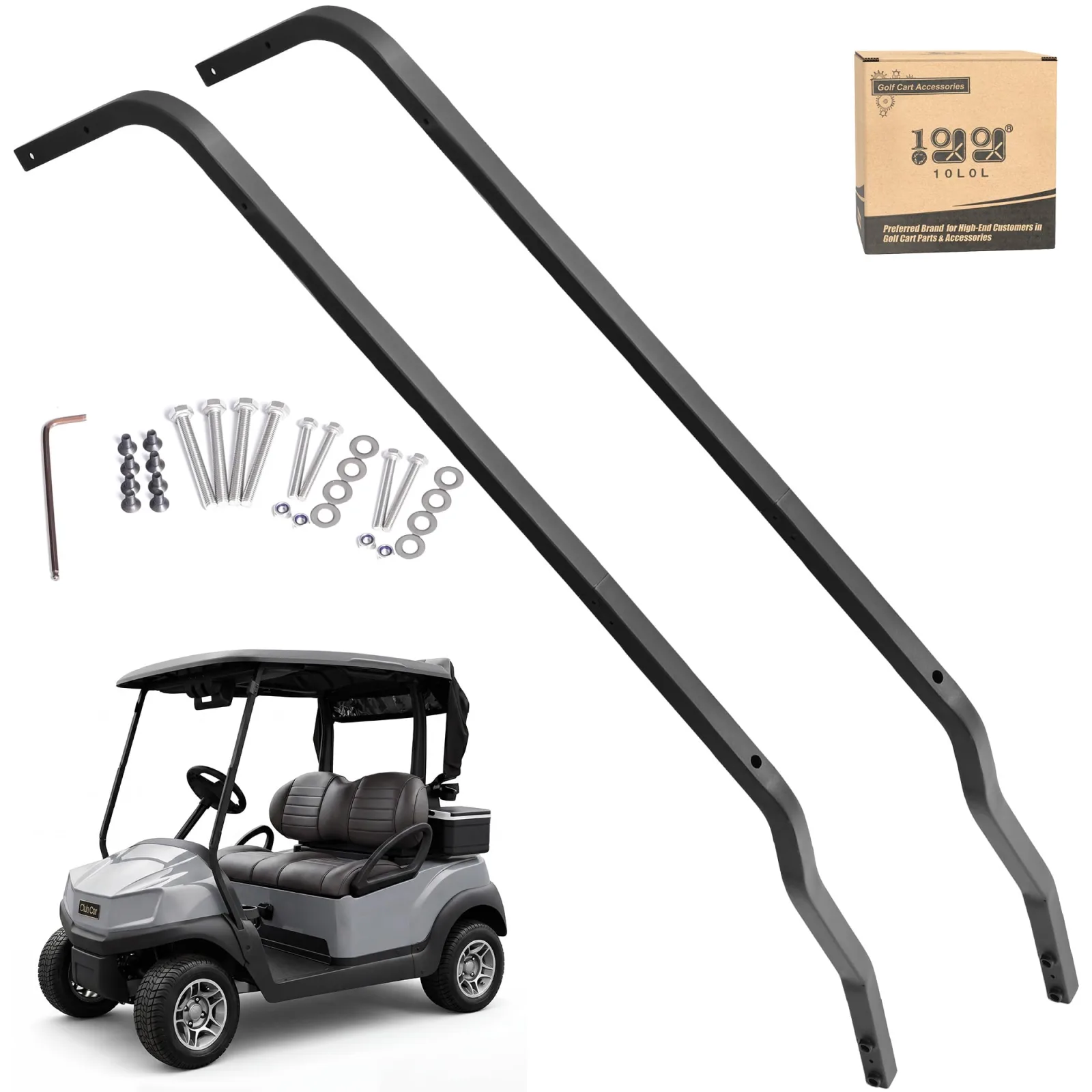 10L0L Front Roof Strut Bracket Kit for Club Car Tempo