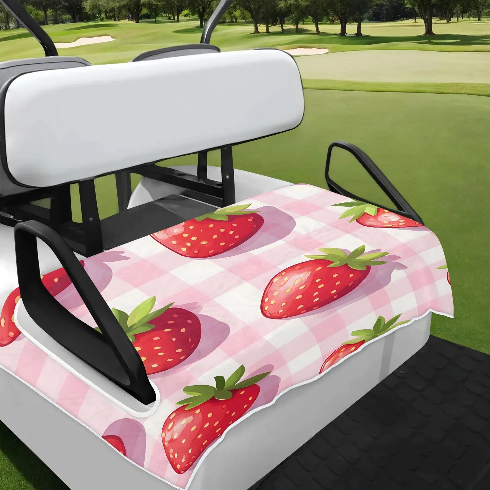 Tiveruda Golf Cart Seat Cover for Double Seats 51 x 31 in