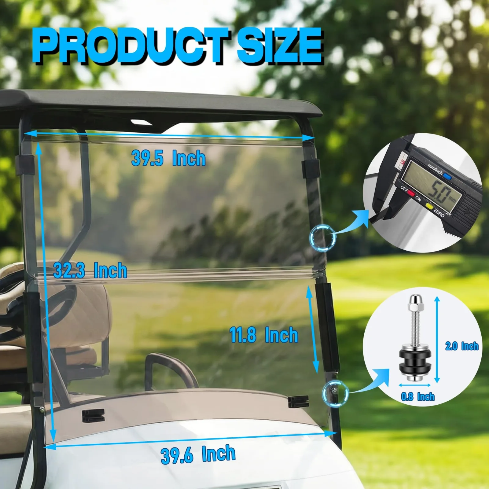 Mixopoly Foldable Windshield for E-Z-GO TXT 1994-2013 image 4