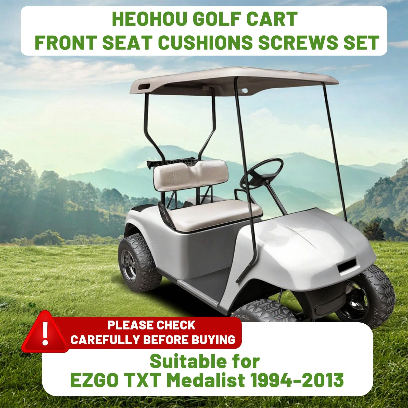 HEOHOU E-Z-GO TXT Medalist Front Seat Hardware Kit image 2