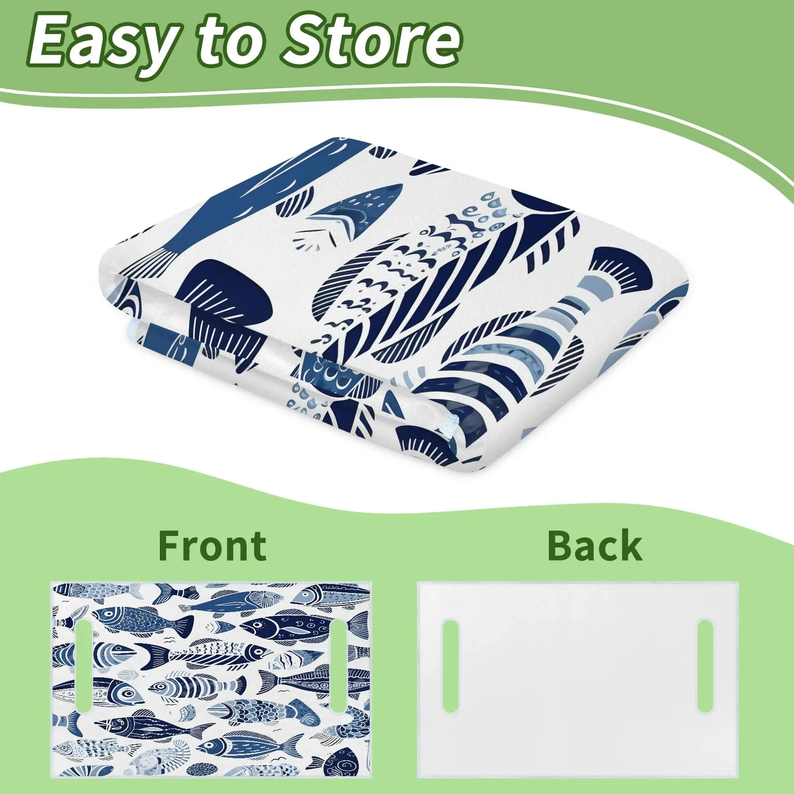Tiveruda Colorful Fish Golf Cart Seat Cover 51 x 31 in image 4