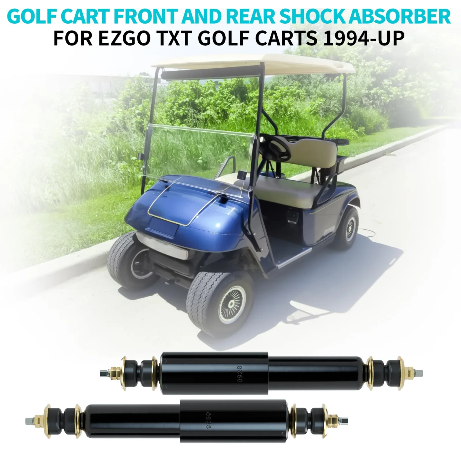 10L0L Front/Rear Shock Absorber Kit for E-Z-GO TXT & Shuttle (70928-G01) image 3