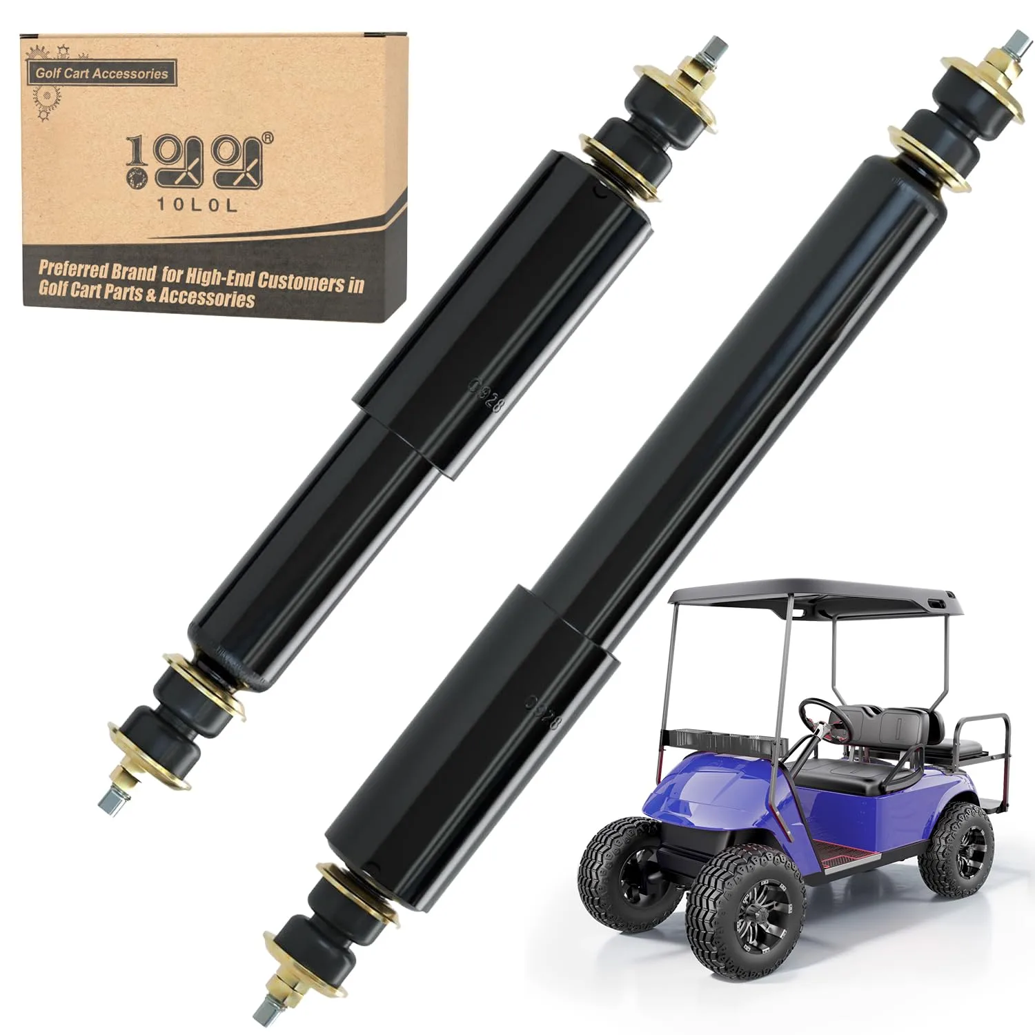 10L0L Front/Rear Shock Absorber Kit for E-Z-GO TXT & Shuttle (70928-G01)