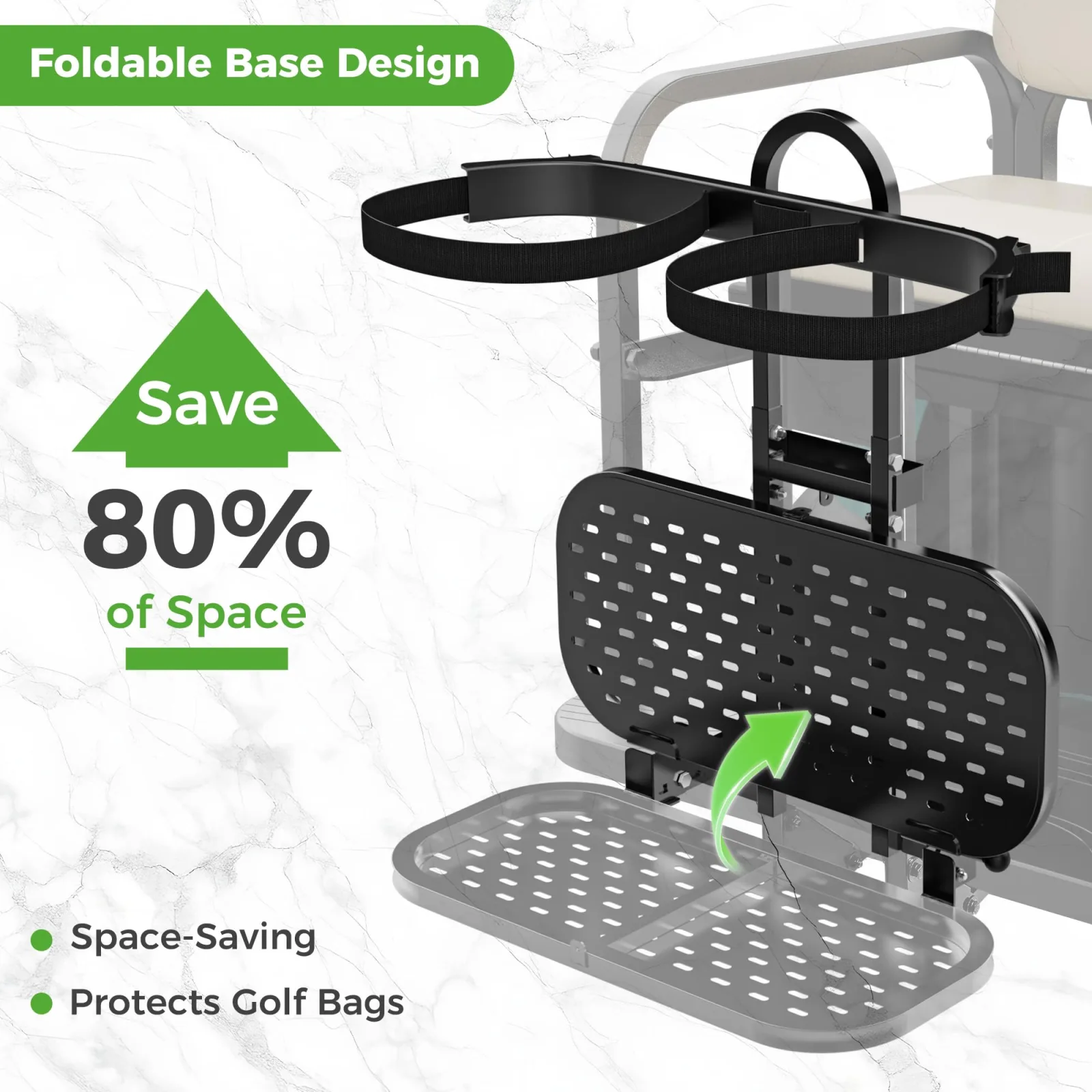 10L0L Golf Cart Rear Seat Bag Holder image 3