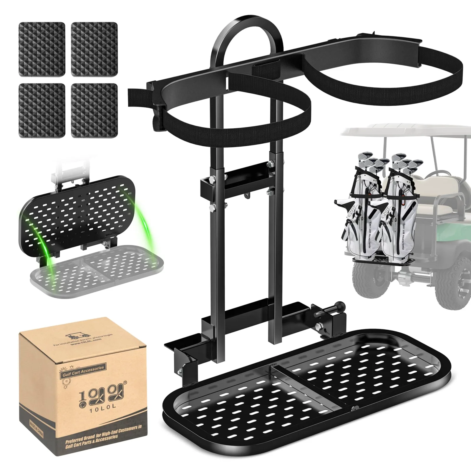 10L0L Golf Cart Rear Seat Bag Holder
