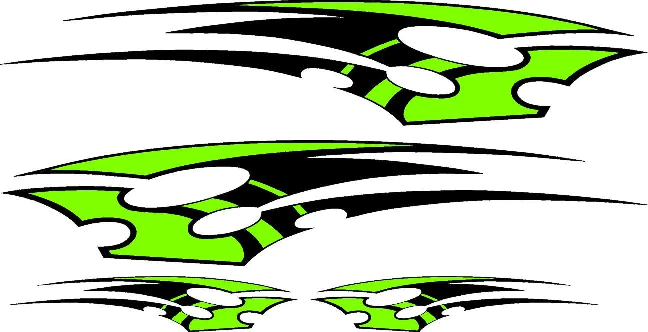Generic HF01 Golf Cart Vinyl Decal Graphics Set