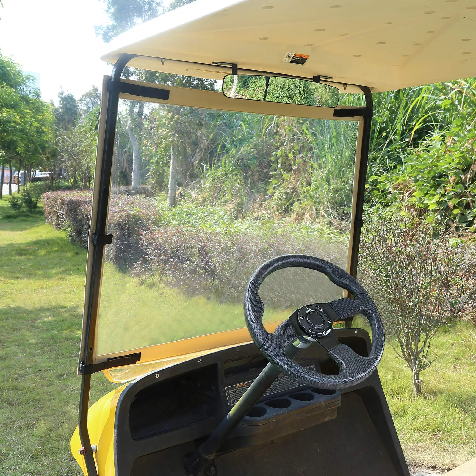 10L0L Clear Foldable Windshield for E-Z-GO TXT image 3