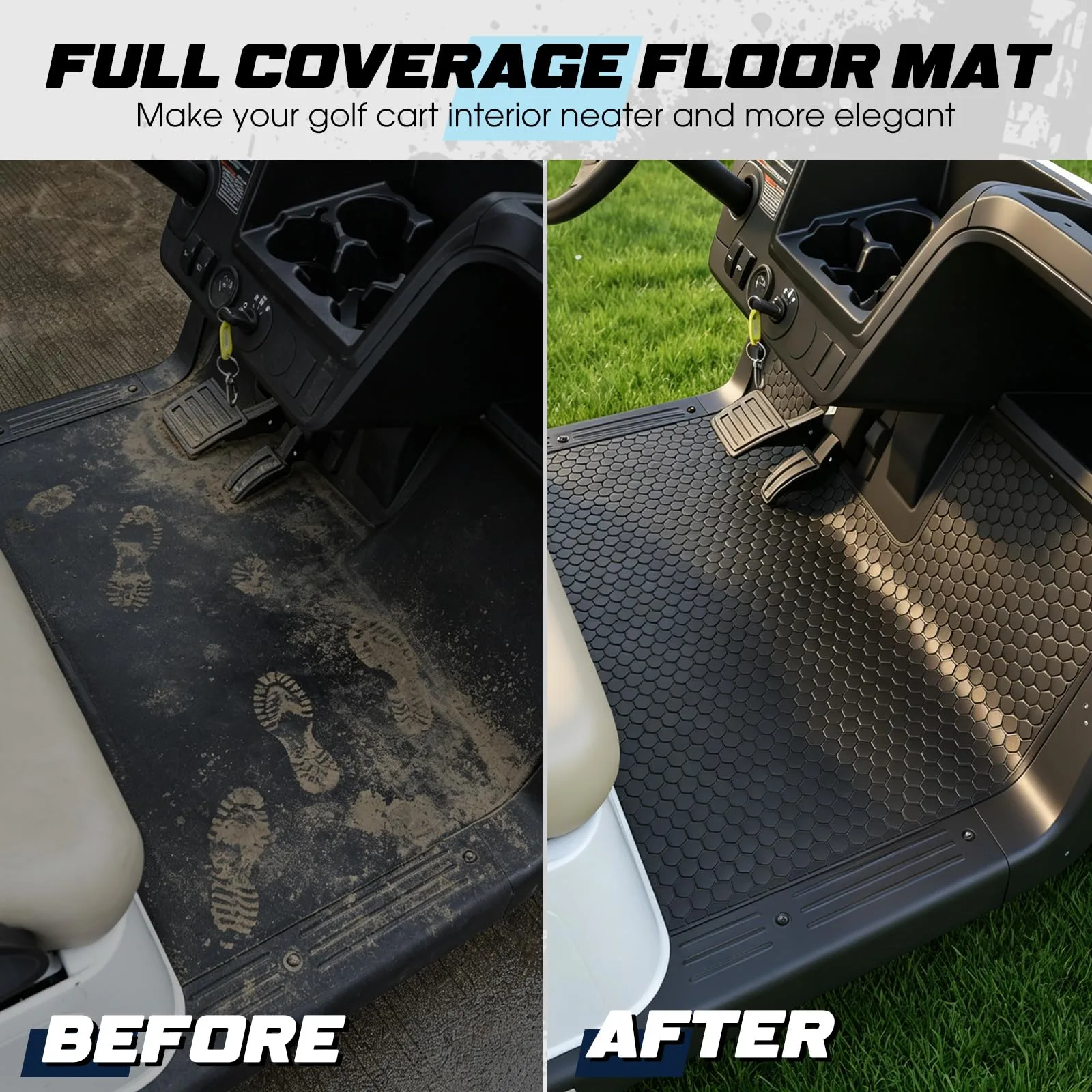 Dacalo Front Floor Mat for E-Z-GO RXV and Valor image 3