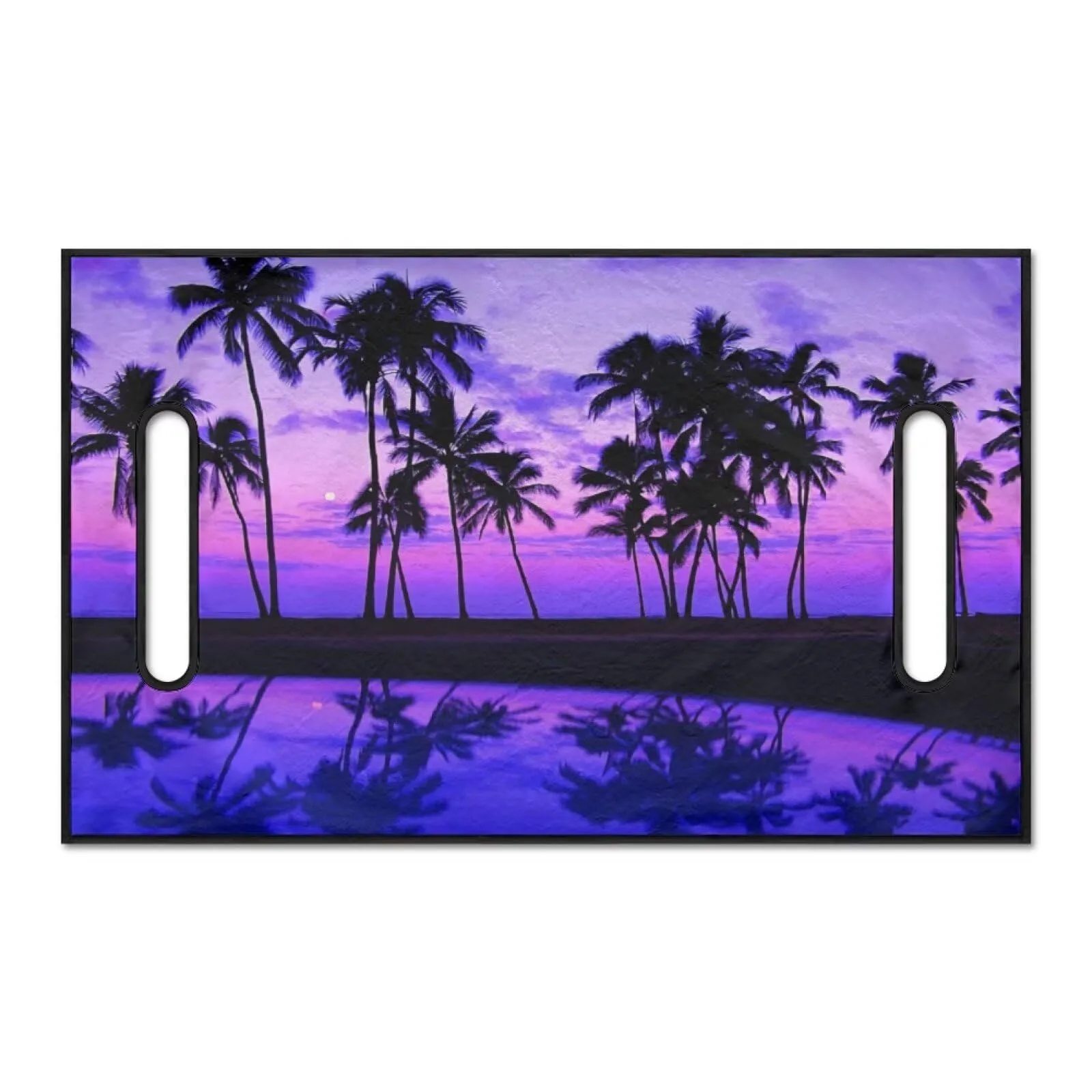 ZIATUBLES Beach Palm Tree Purple Golf Cart Seat Cover — ZIACZ47-24971 image 2