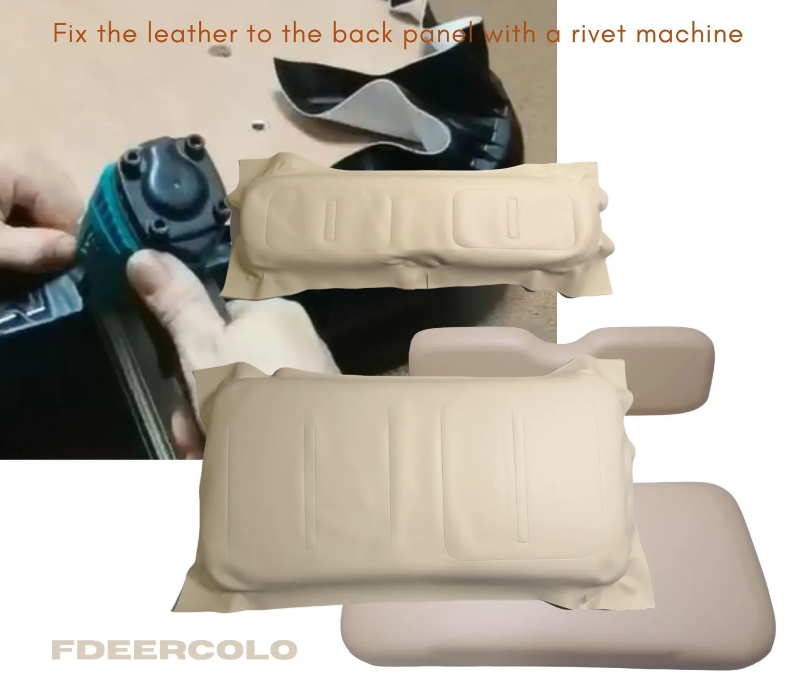 FDEERCOLO E-Z-GO TXT Front Seat Cover Khaki 1994-2013 image 4