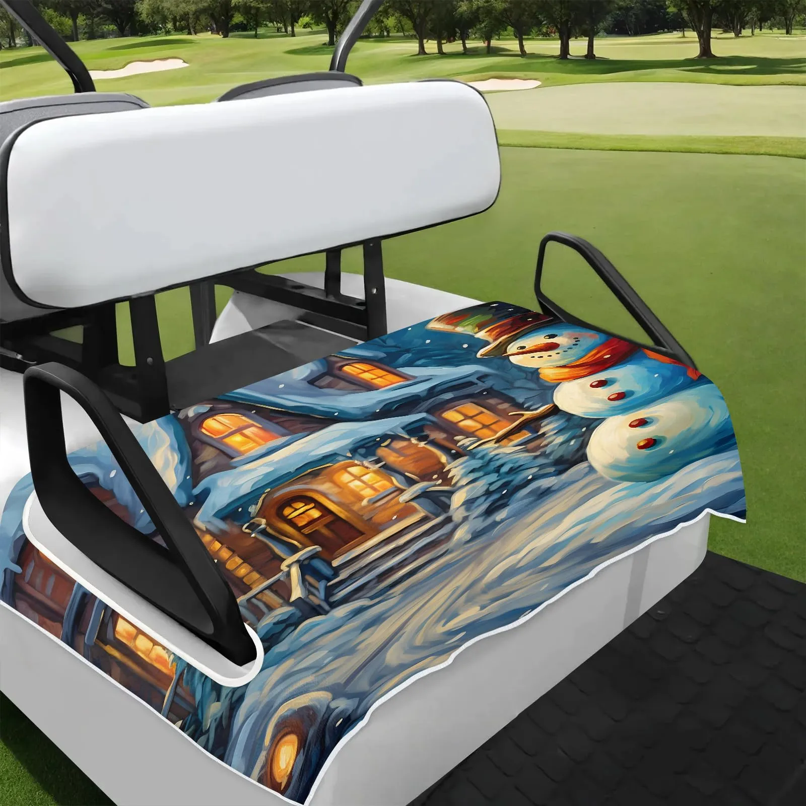 Tiveruda Golf Cart Seat Cover for Double Seats, 51 x 31 in.
