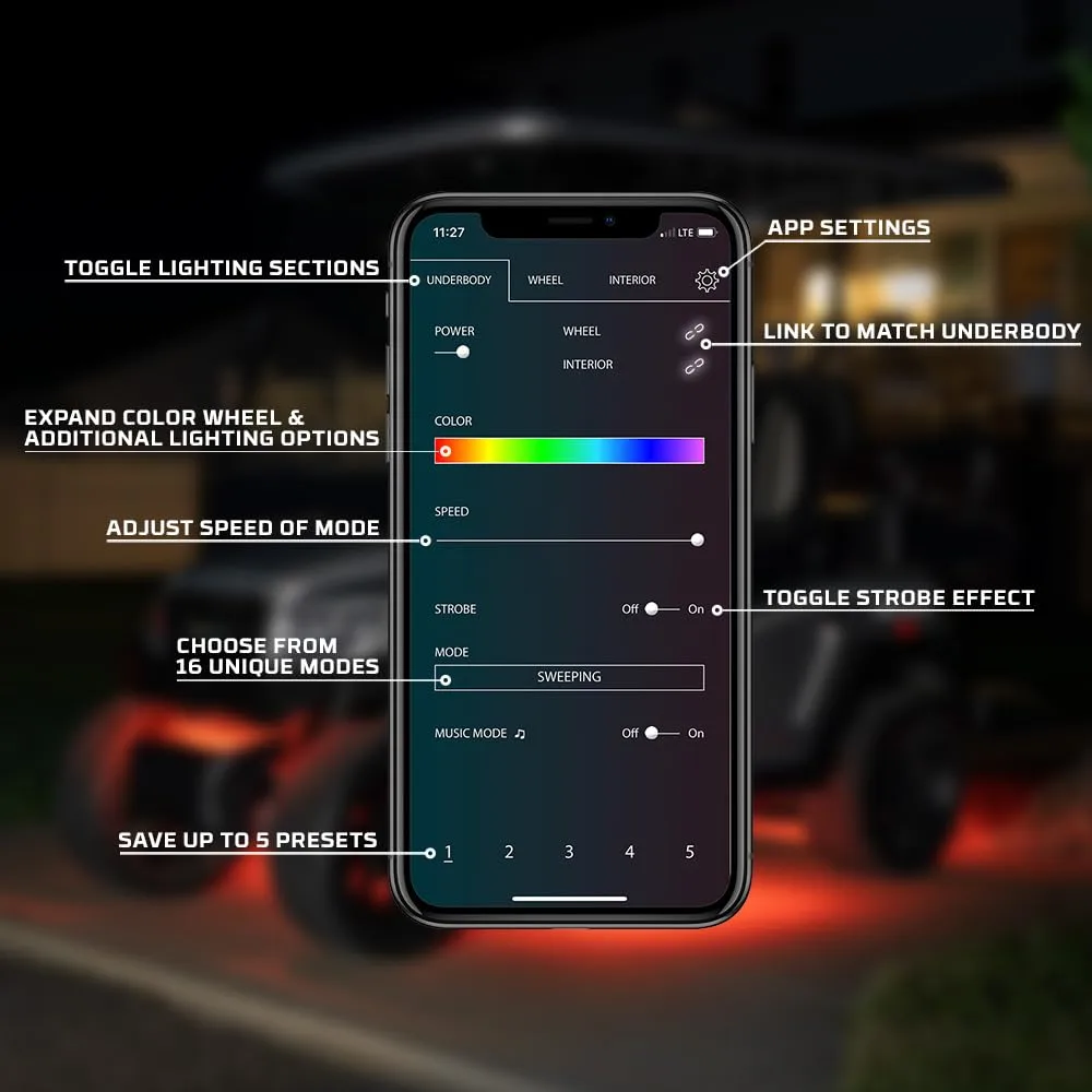 LEDGlow Bluetooth Golf Cart Lighting Control Box LU-ADD-GC-MBT-CB.1 image 4