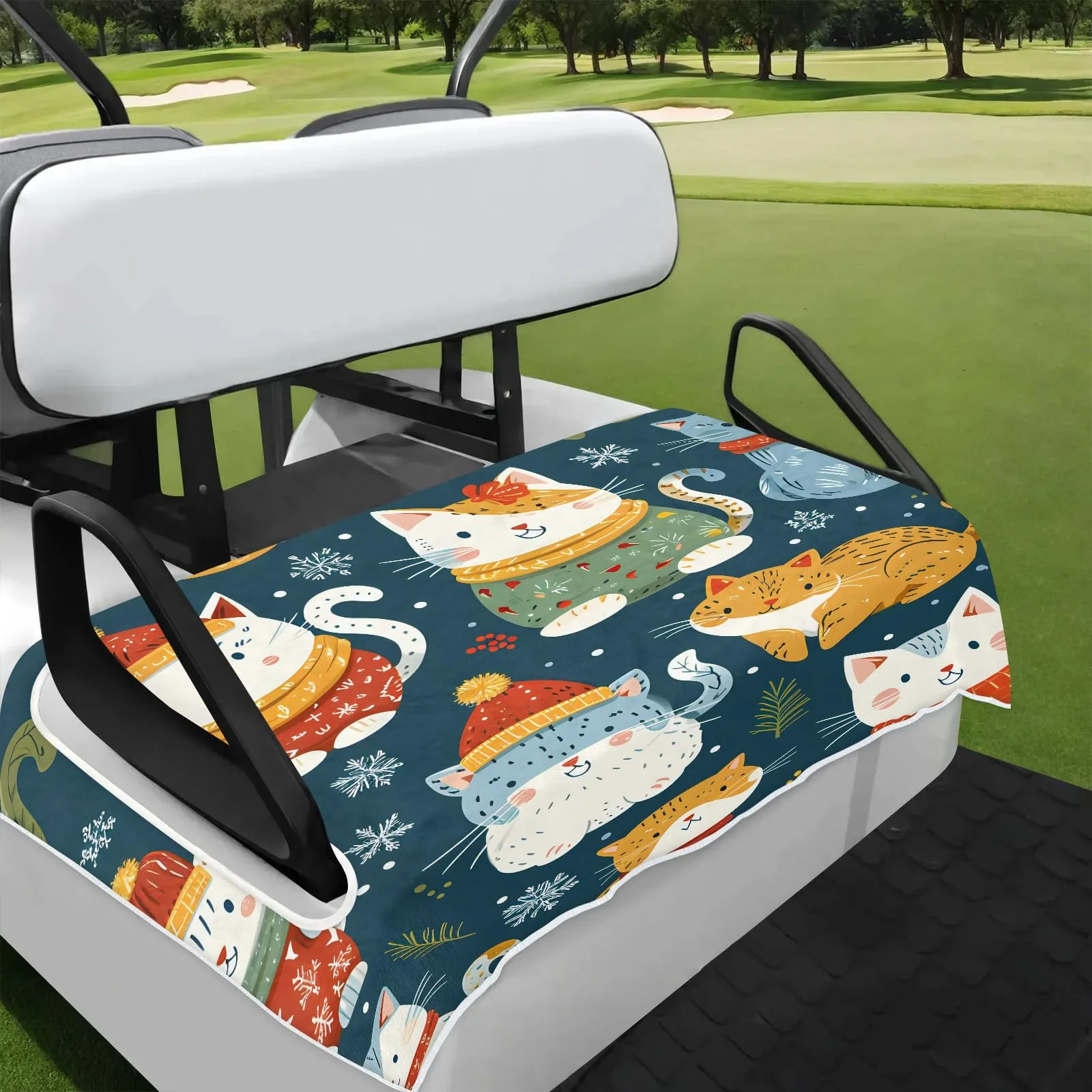 Tiveruda Golf Cart Seat Cover for Double Seats