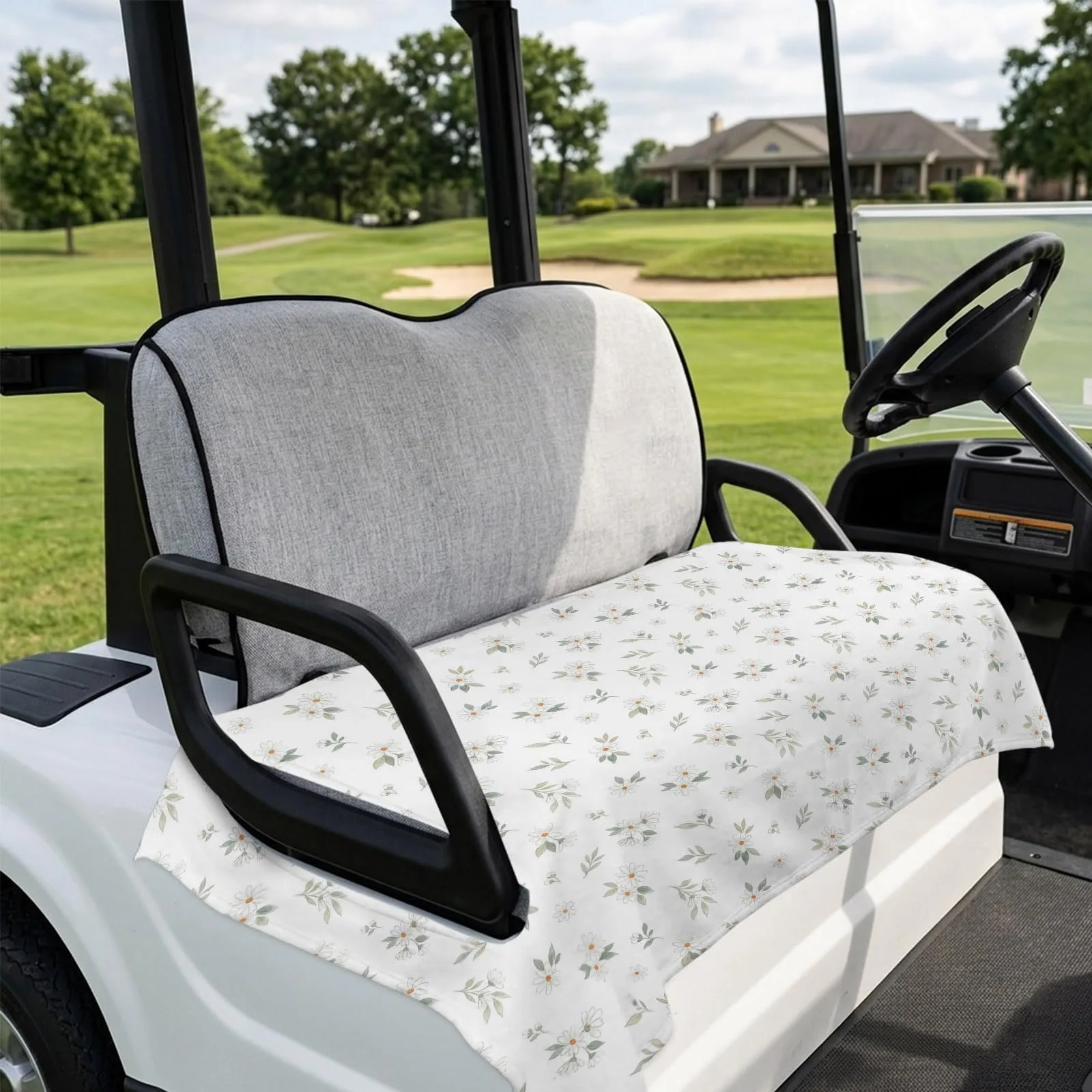 DecorLovee Floral Golf Cart Seat Cover 51 x 31 Inches image 4
