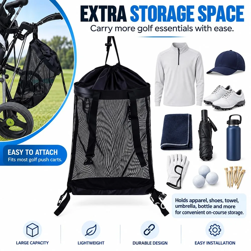 QUMCKAX Mesh Storage Bag for Axglo V2 Push Cart image 3