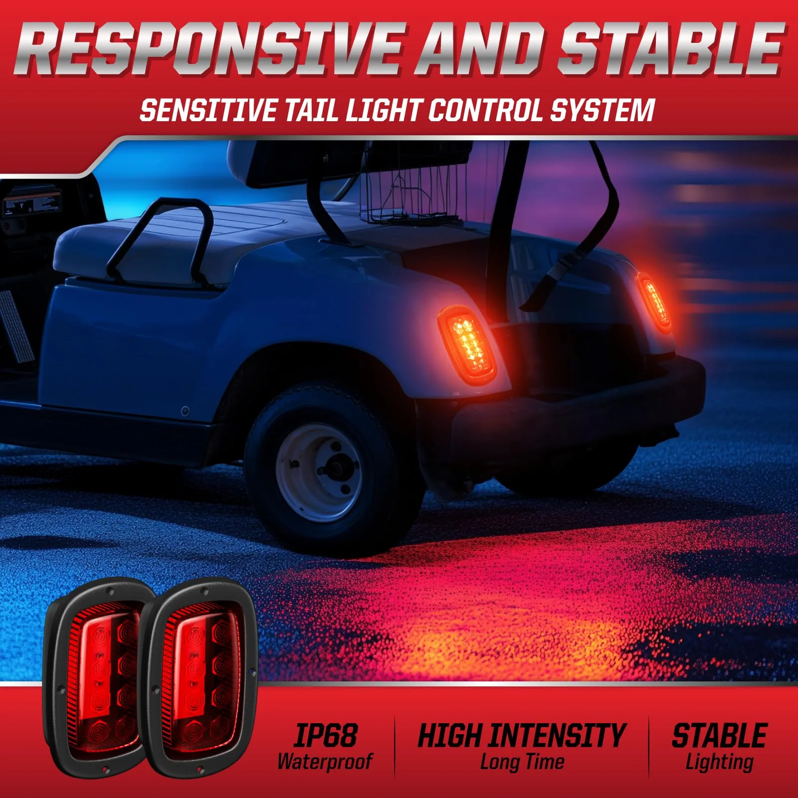 VYYOKMU Club Car DS 12V LED Headlight & Taillight Kit - f5a9e845-9c8f-486f-839a-beea4bf07585 image 4