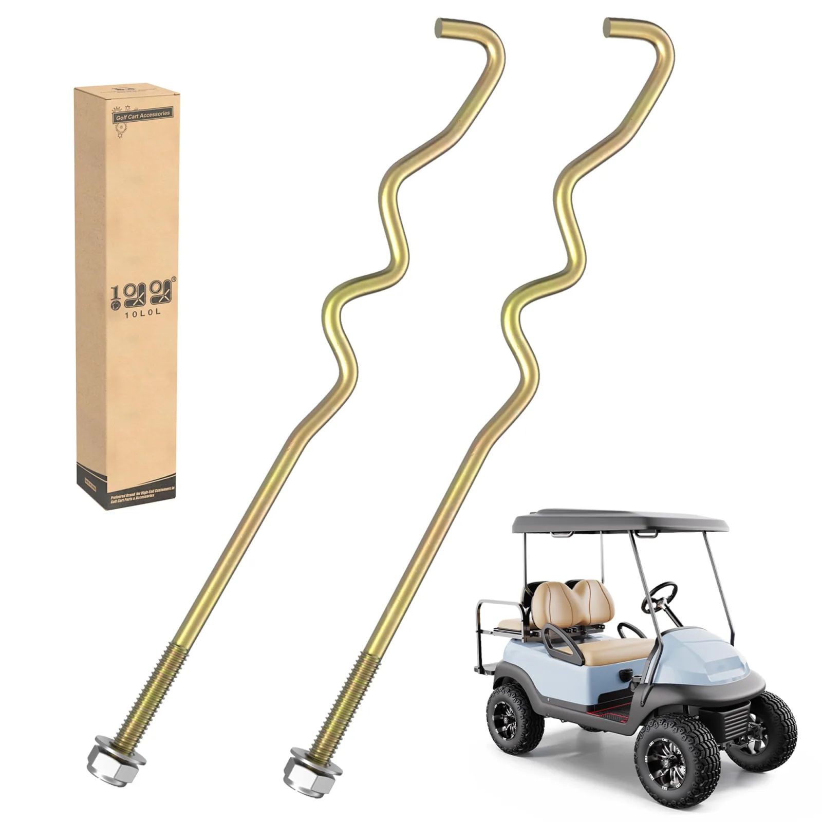 10L0L Battery Hold-Down Rods for Club Car Precedent 48V