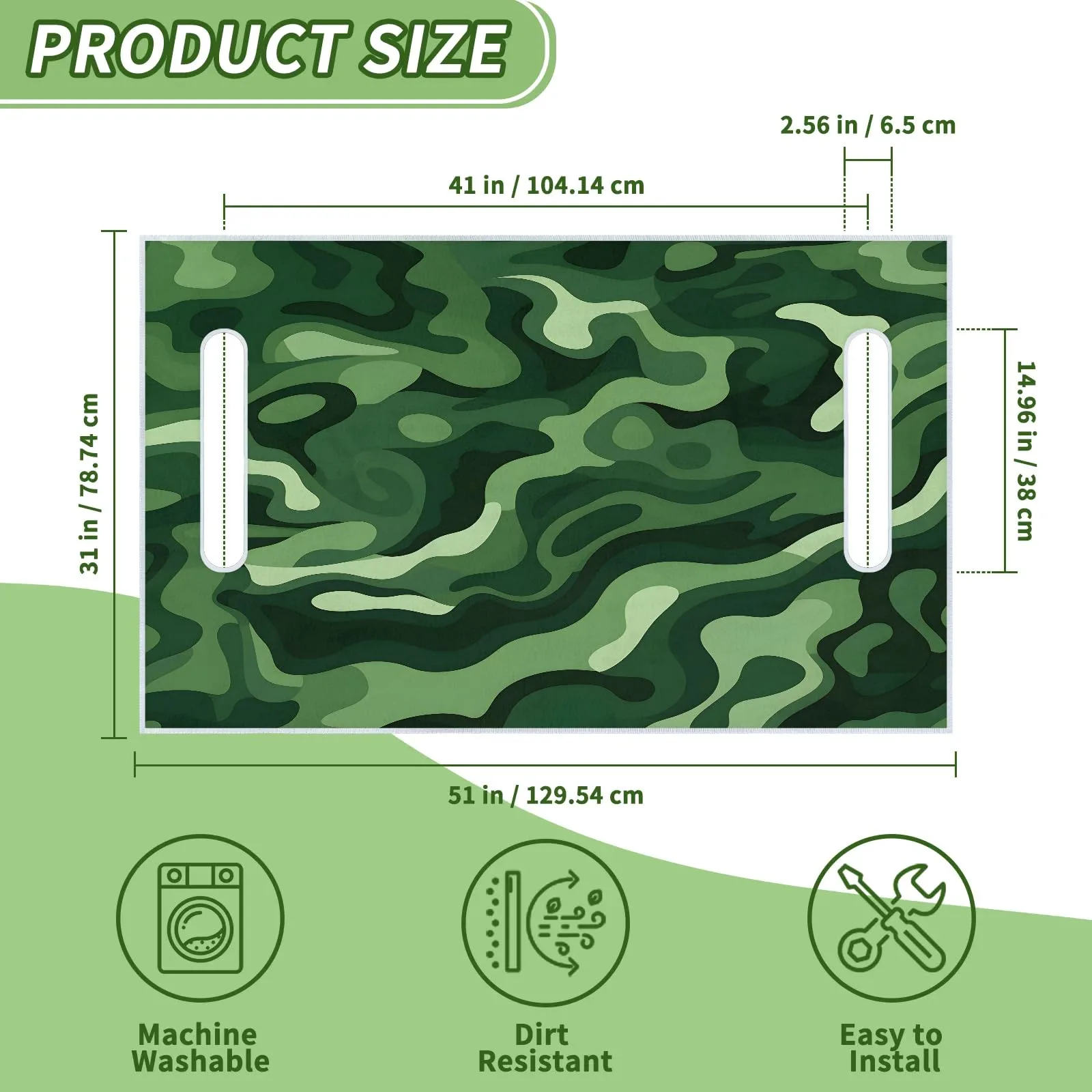 Tiveruda Golf Cart Seat Cover for Double Seats, 51 x 31 in image 2