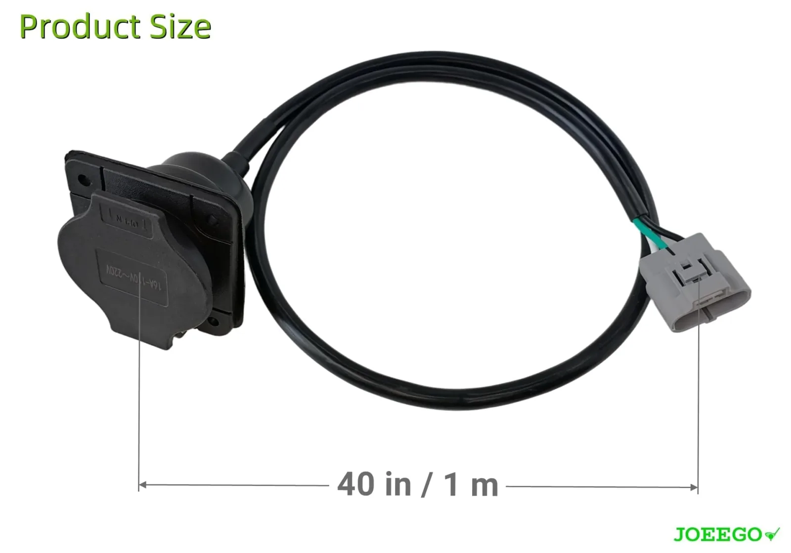 JOEEGO Charger Receptacle 2.04.0602 for D2-D5 EV Carts image 2
