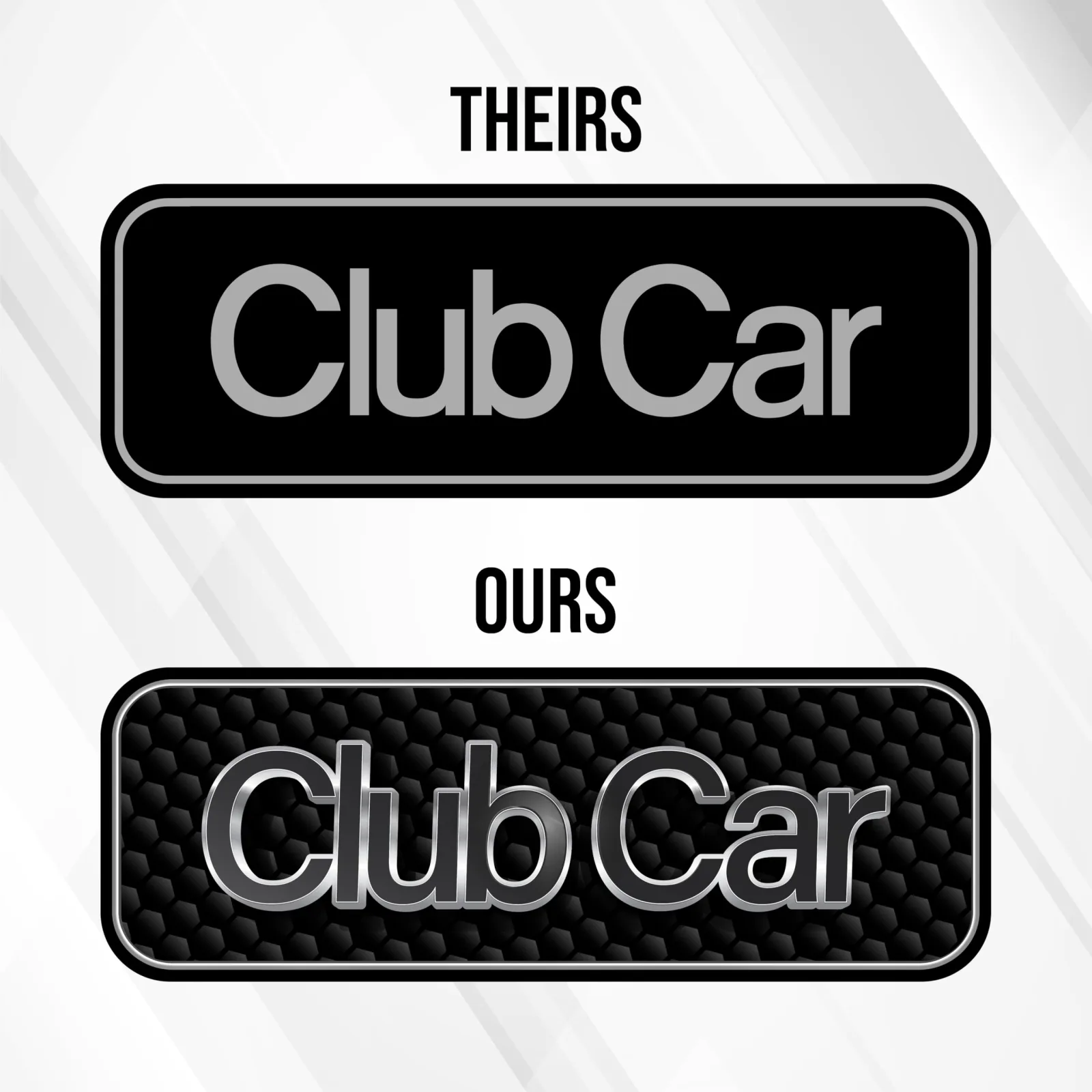 Custom Name Plate for Club Car Tempo Golf Cart image 2