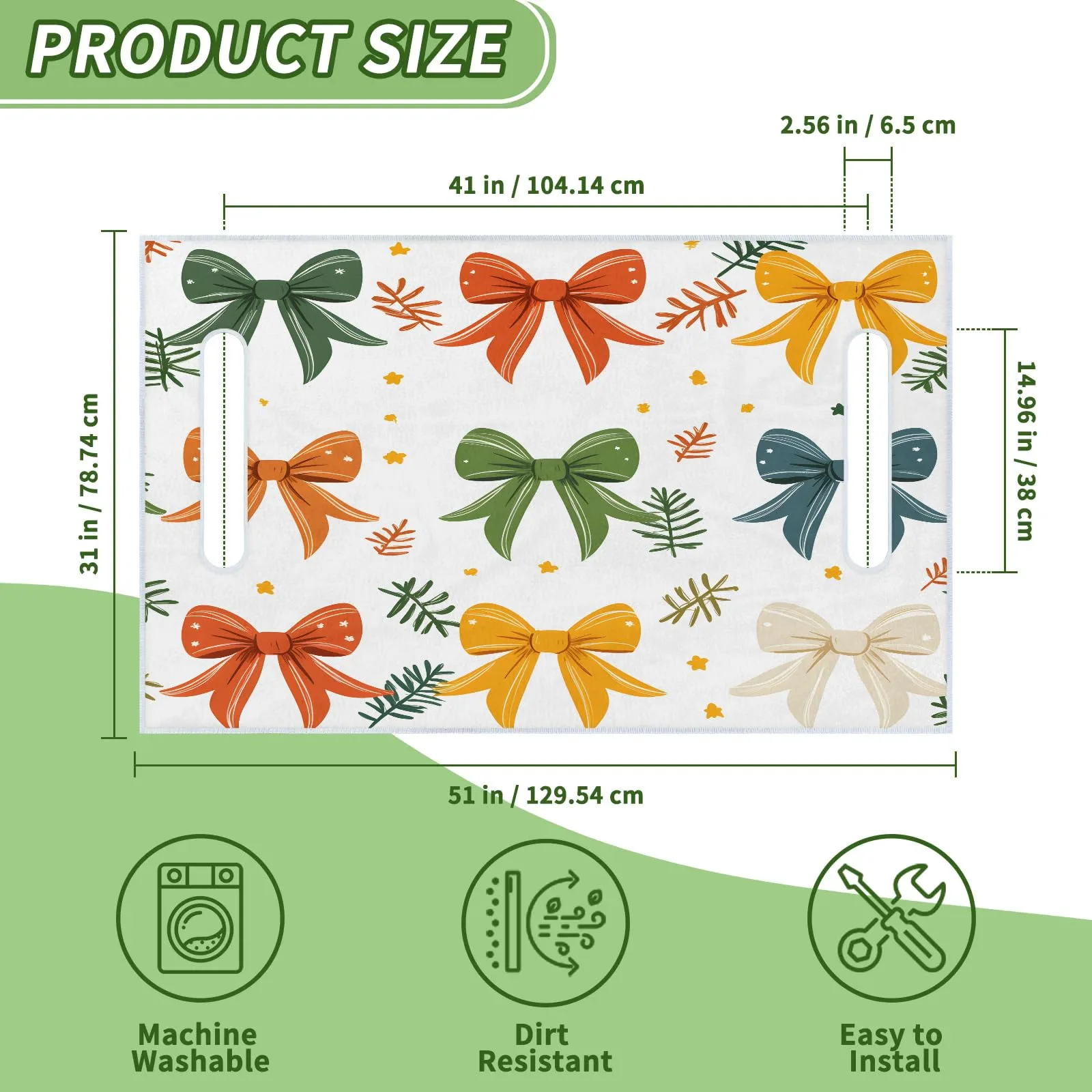 Tiveruda 51 x 31 in Golf Cart Seat Cover – Polyester Double Seat image 2