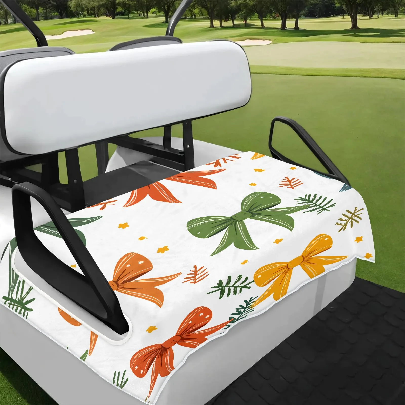 Tiveruda 51 x 31 in Golf Cart Seat Cover – Polyester Double Seat