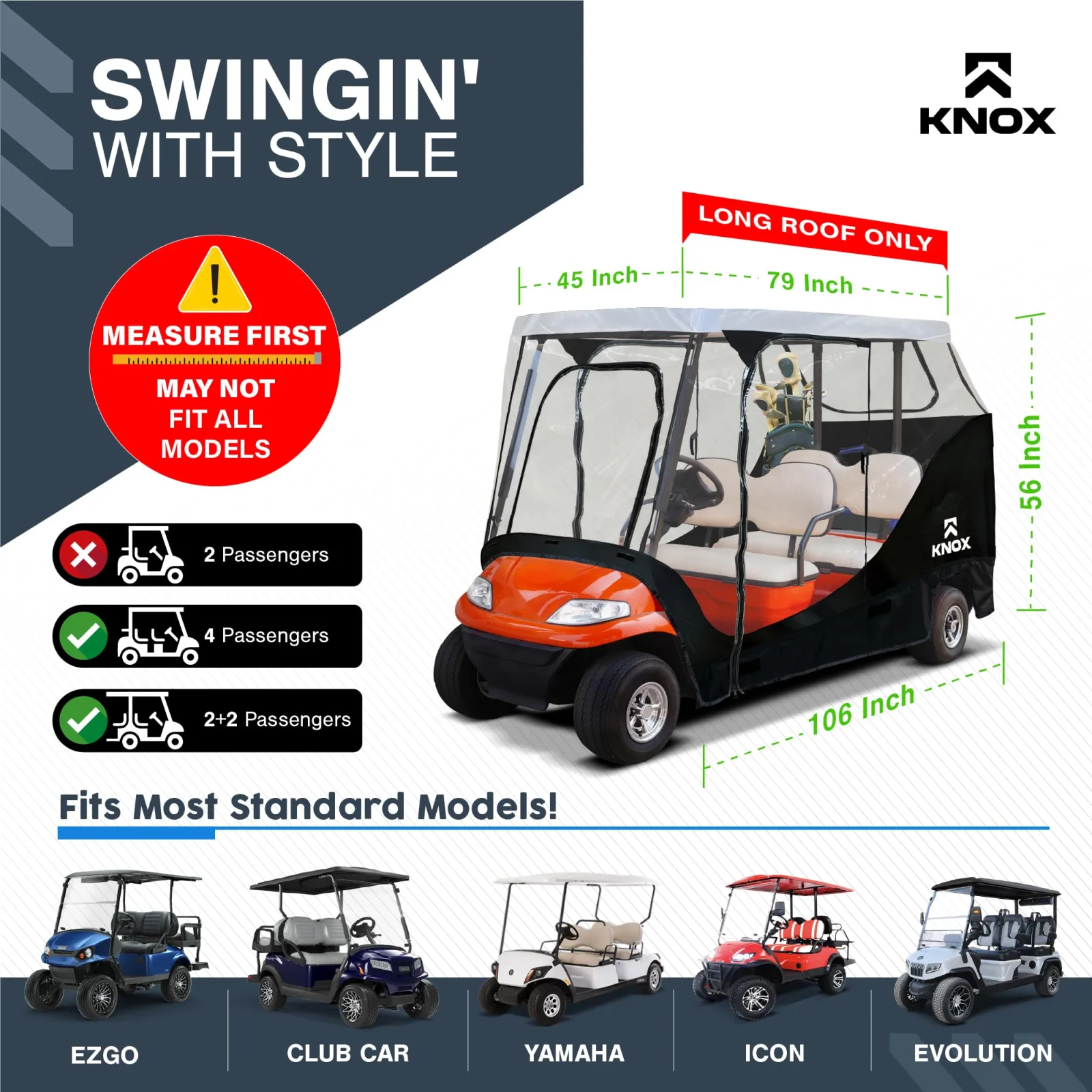 North East Harbor GCC-T44-B Golf Cart Enclosure image 2