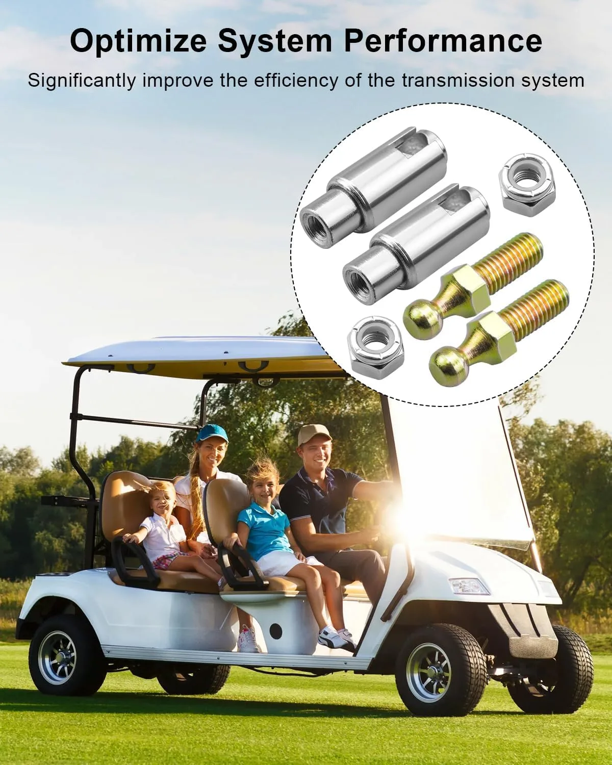 TIKSCIENCE Transmission Cable End Kit for Club Car Gas Carts image 4