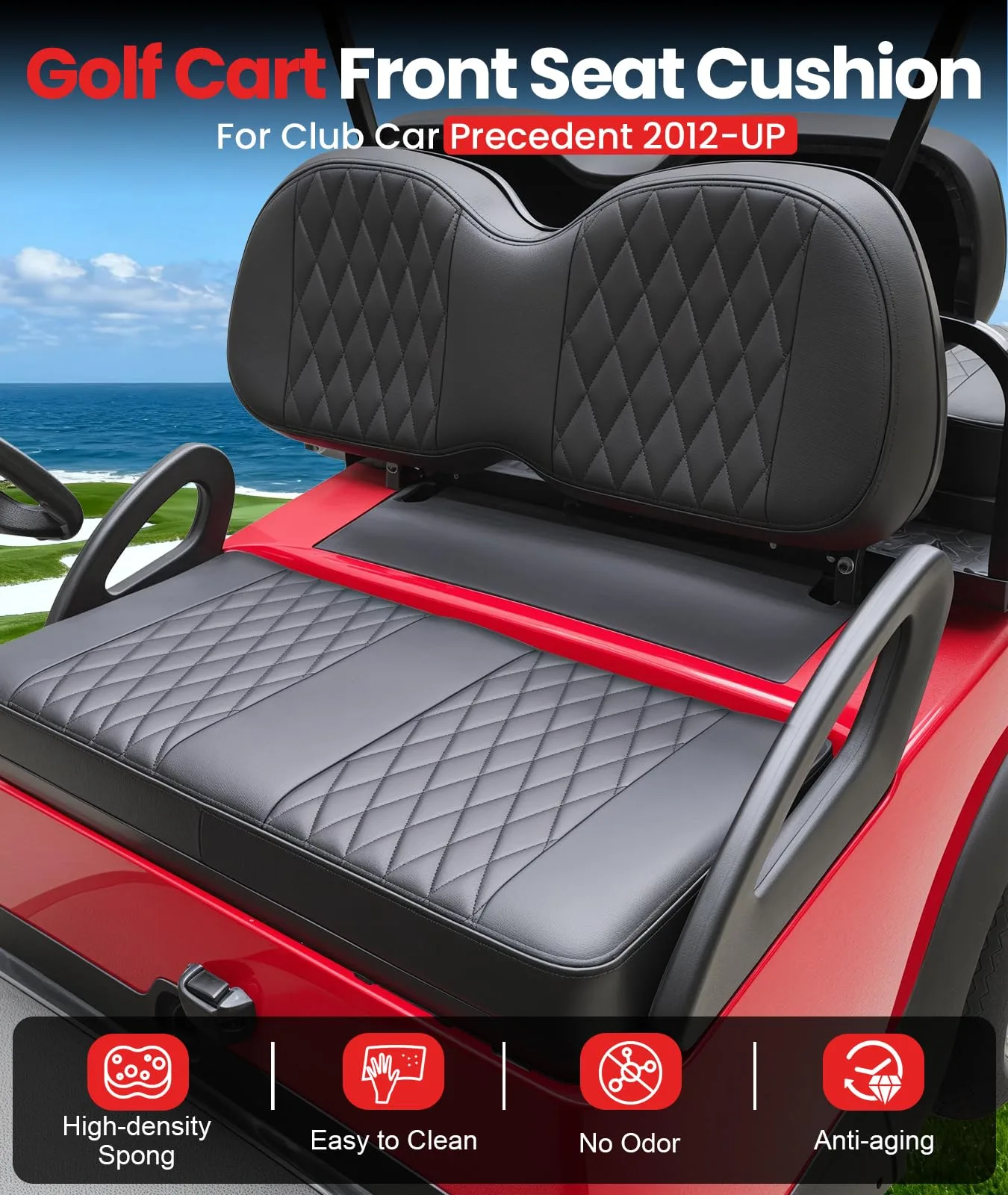 CASISPRO Club Car Precedent Front Seat Cushion Kit image 2