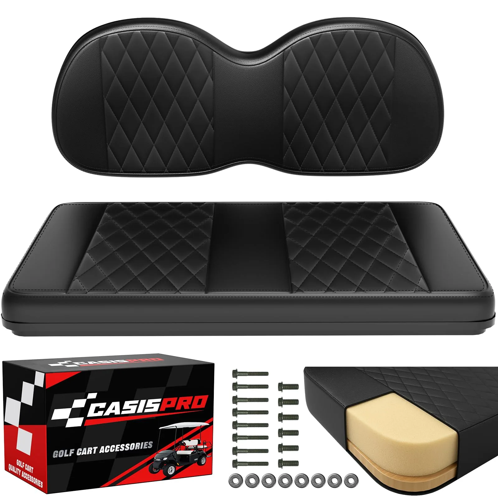 CASISPRO Club Car Precedent Front Seat Cushion Kit