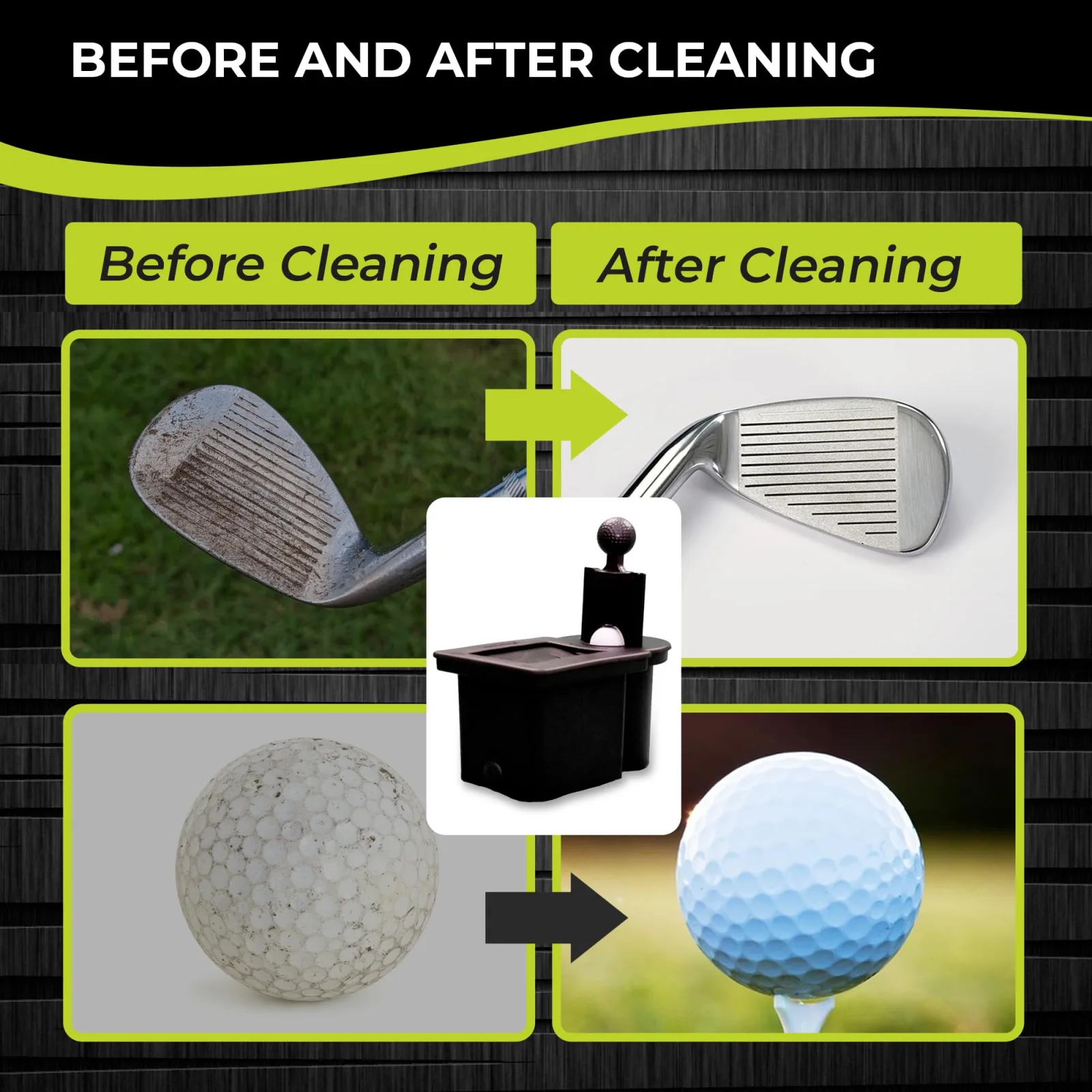 Club Clean 103BLK Golf Cart Ball and Club Washer image 2