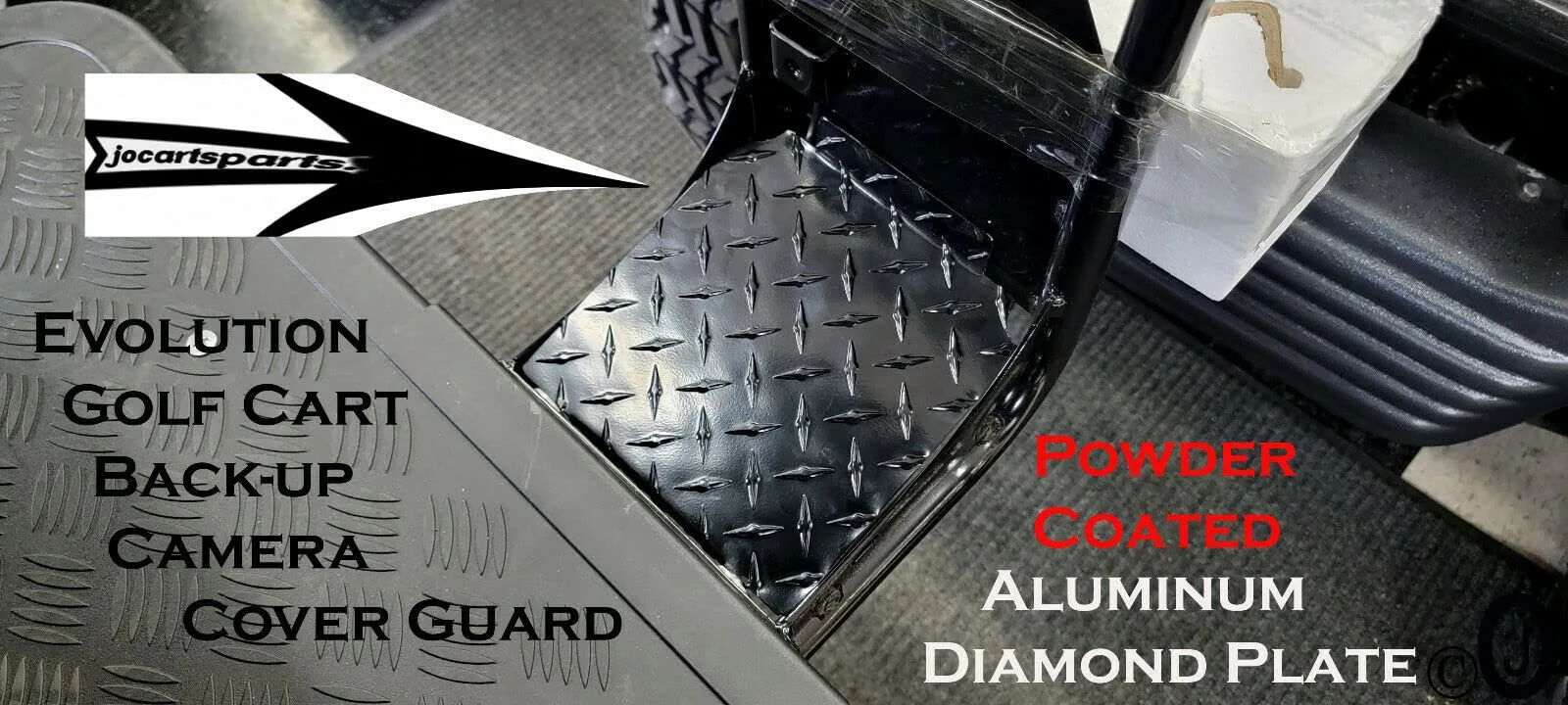 Evolution Golf Cart Back-Up Camera Cover - Powder-Coated Aluminum image 4