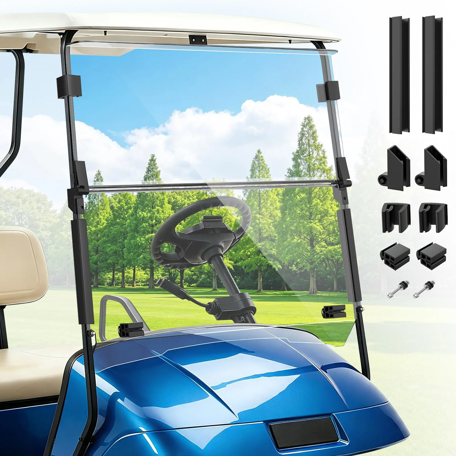 CartClan CT-0228 Windshield for E-Z-GO TXT 1995-2013