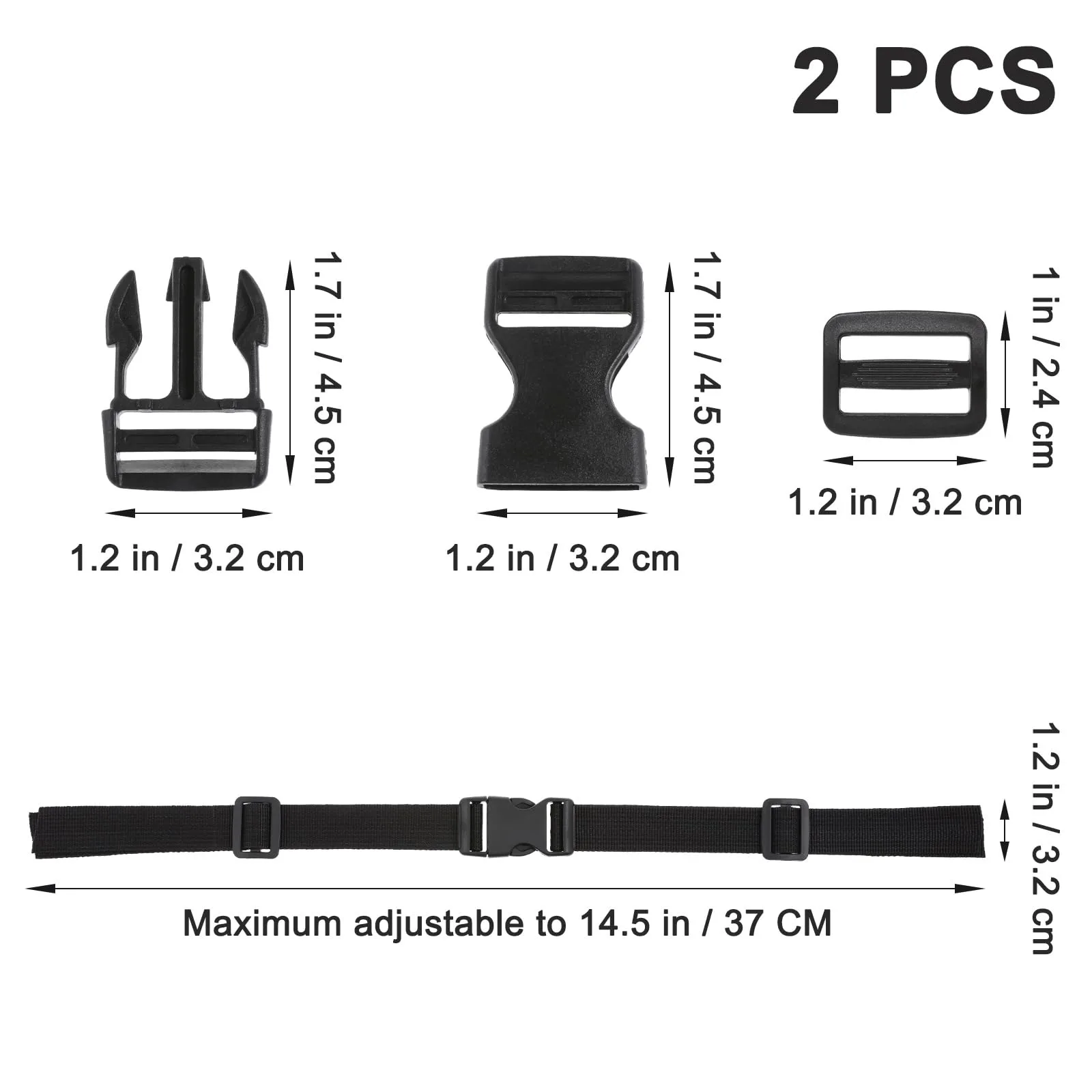 BESPORTBLE Adjustable Buckle Straps with Quick Release image 4