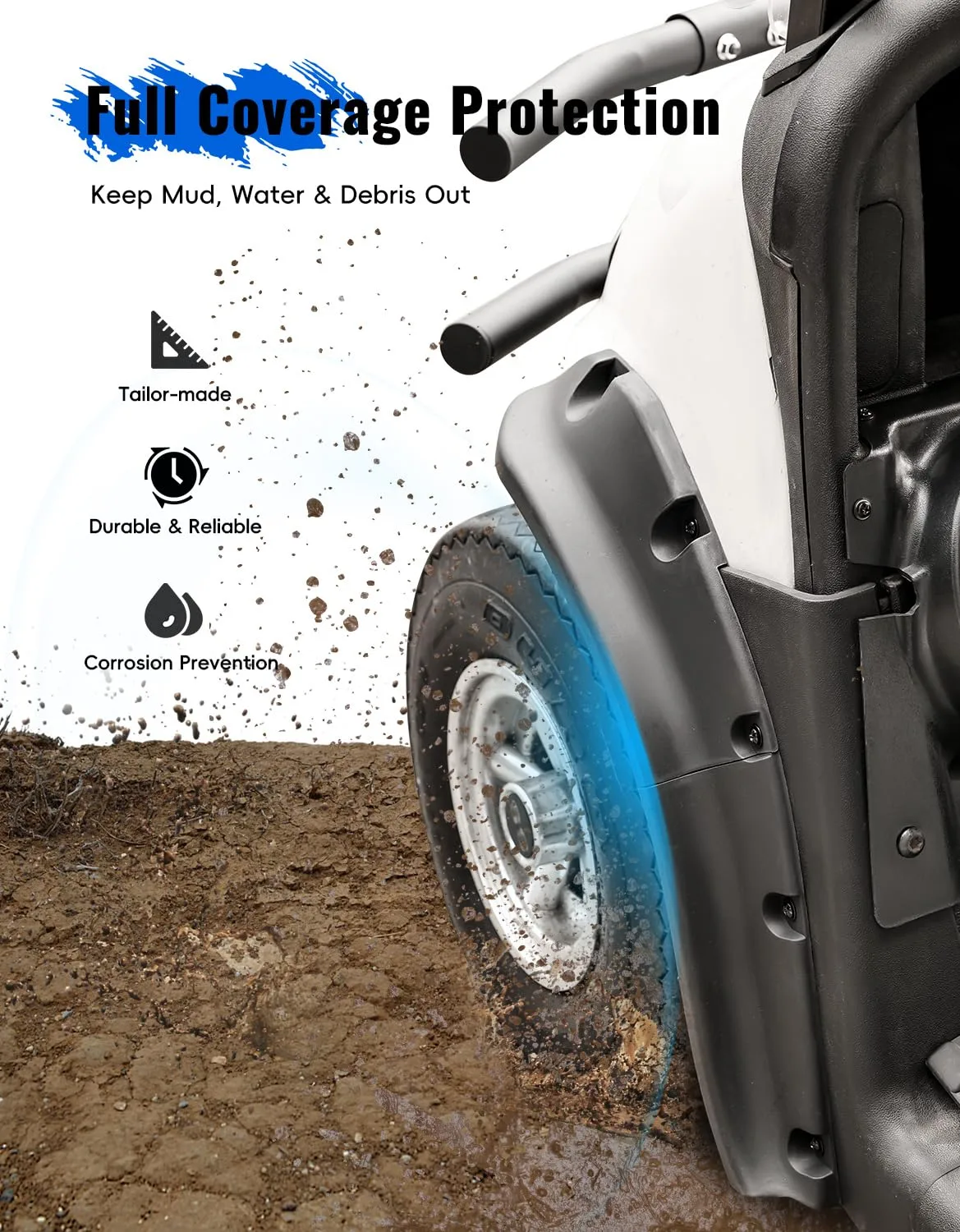 LUXEMOTO Fender Flares for E-Z-GO RXV 2008-2015 image 3