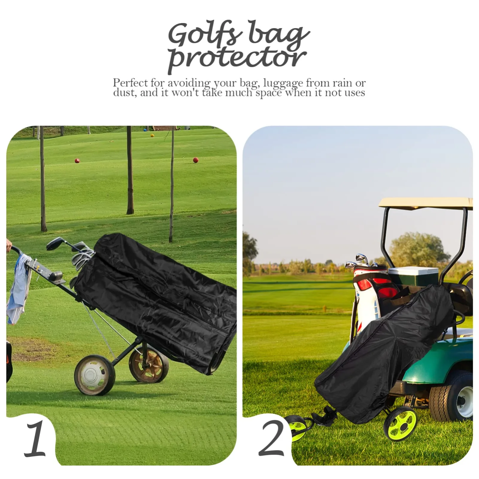 KESYOO Golf Bag Rain Cover with Zippered Access image 3