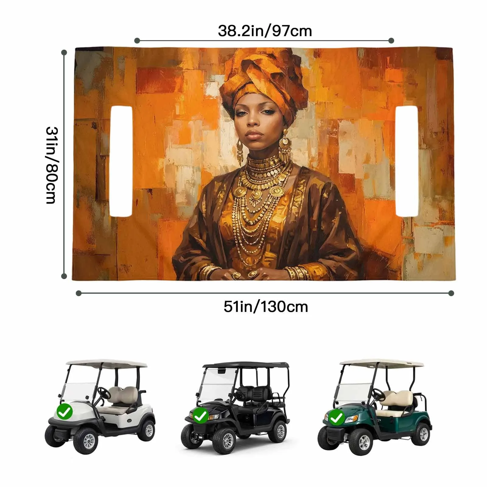 Trosturdspn Golf Cart Seat Towel Blanket 51 x 31 Inch image 2