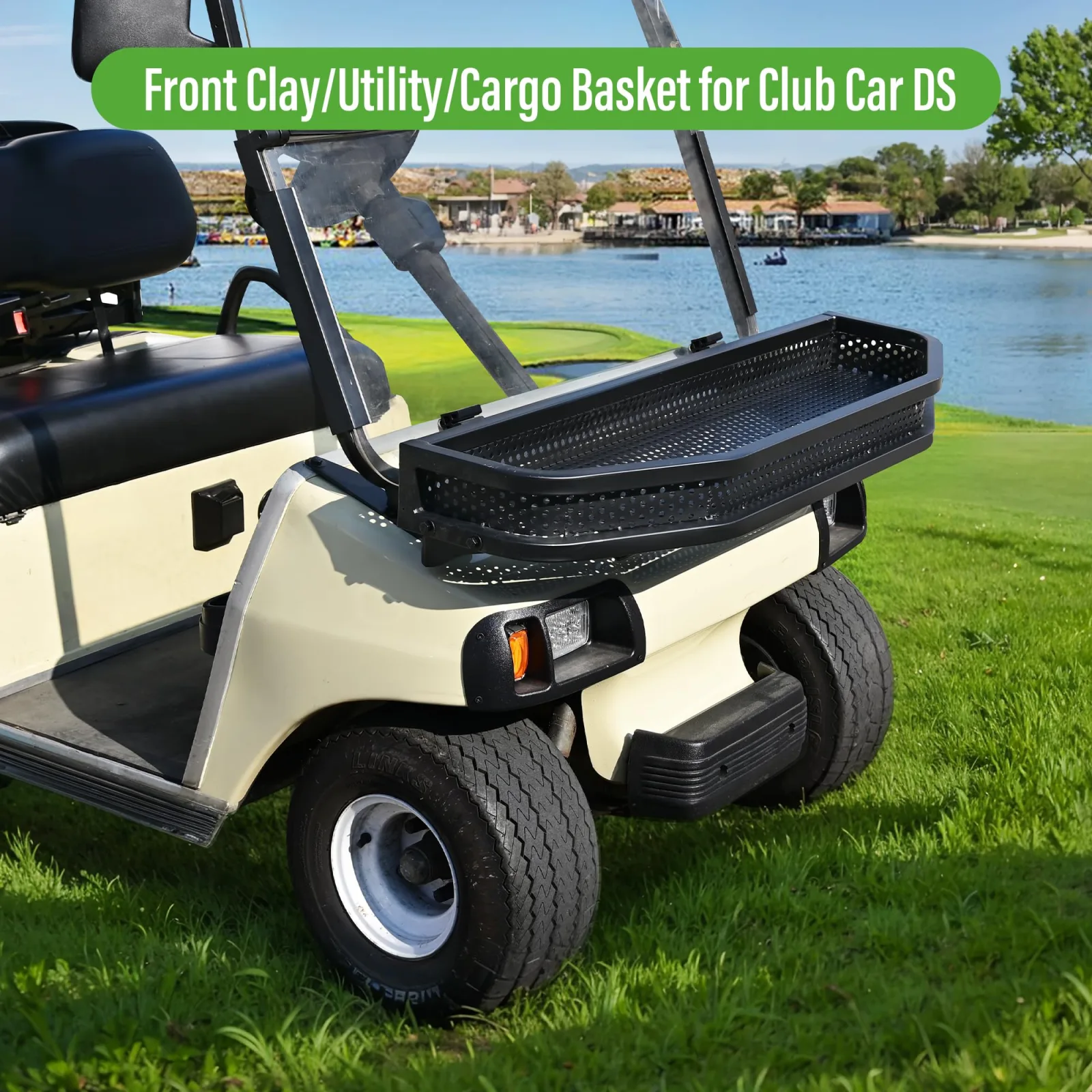 10L0L Front Cargo Basket for Club Car DS Golf Carts image 3