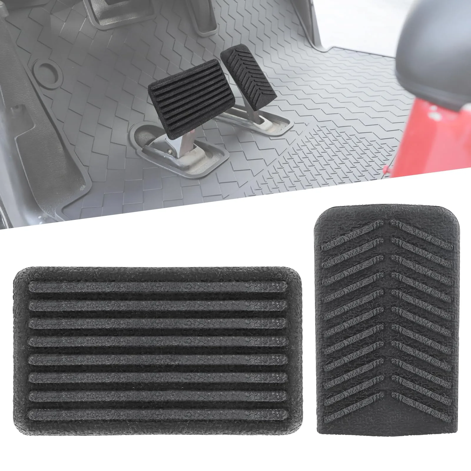 Roykaw E-Z-GO RXV Brake & Accelerator Pedal Pad Covers