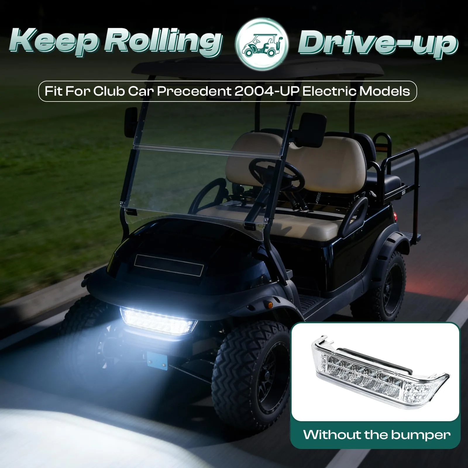 DRIVE UP LED Headlight Bar for Club Car Precedent image 2