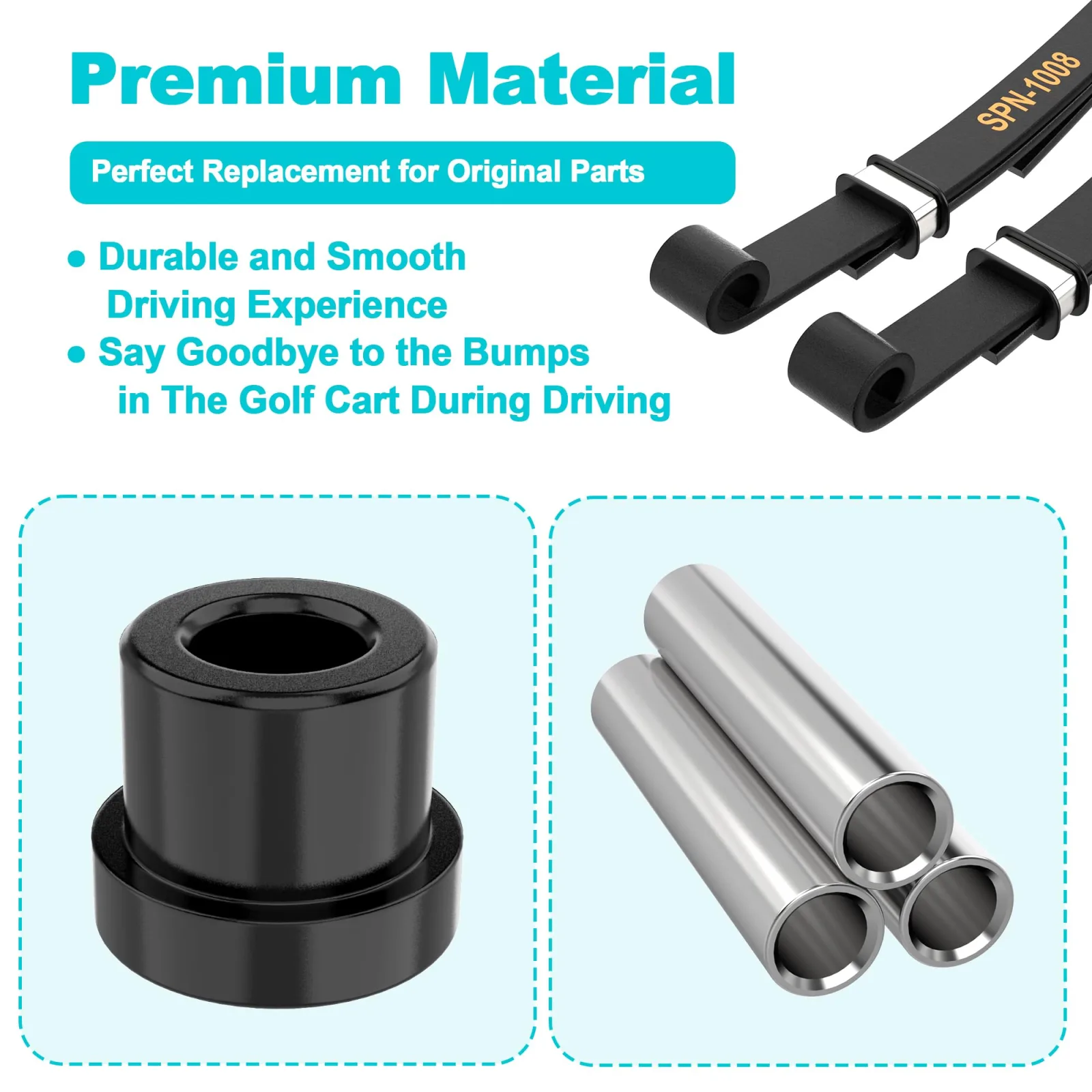 10L0L Rear Leaf Spring Bushing Kit 00039-D image 3