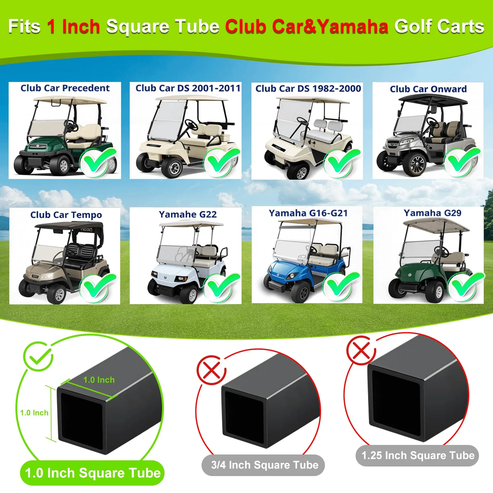 LEAPGOMAX Golf Cart Windshield Clips for Club Car and Yamaha image 3