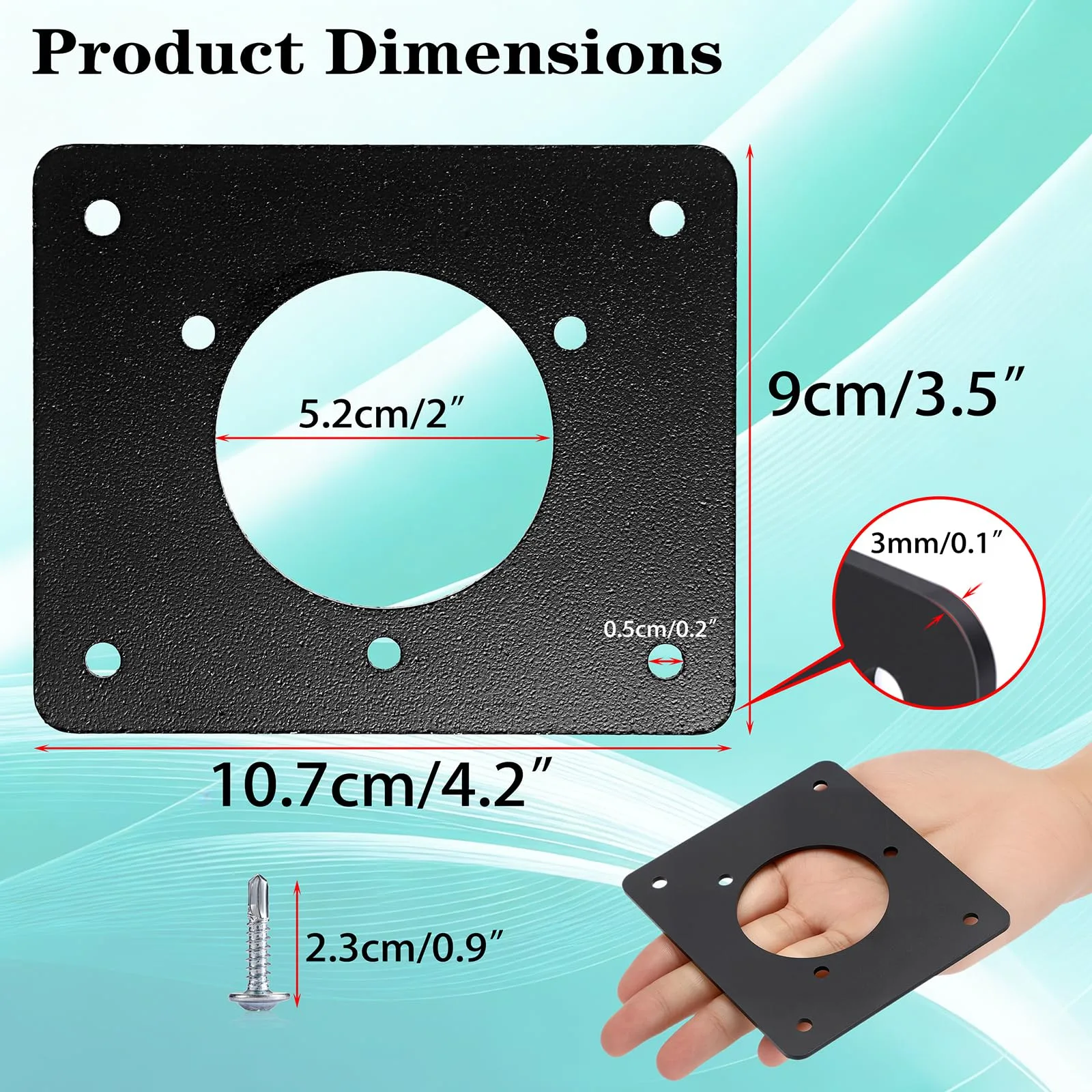 OwnMy Golf Cart Charging Port Adapter Plate Kit OM-US-00740 image 3