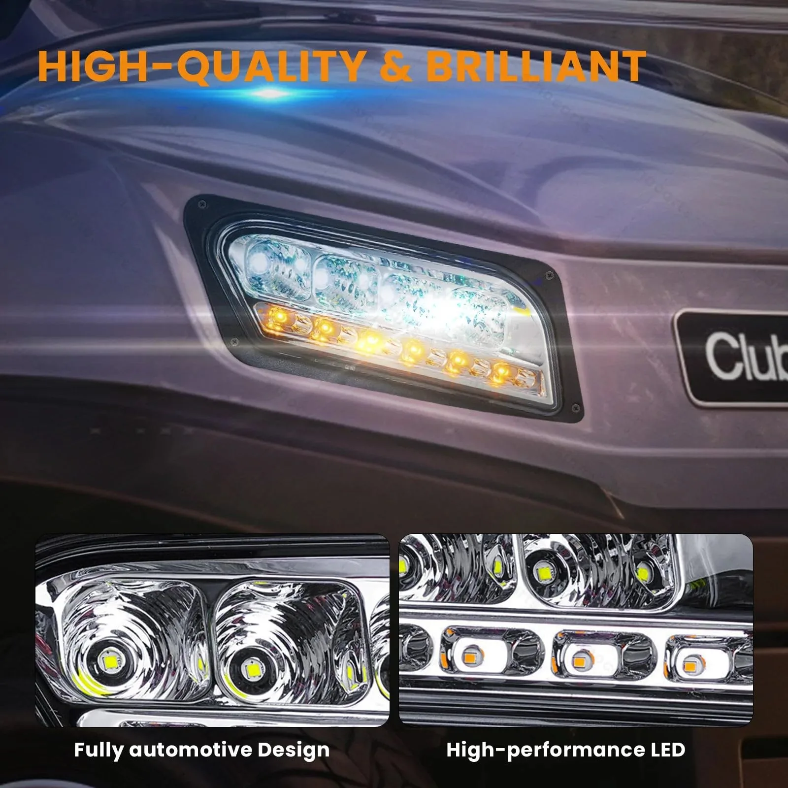 Rainier Parts Club Car Tempo LED Deluxe Light Kit 12-48V image 3