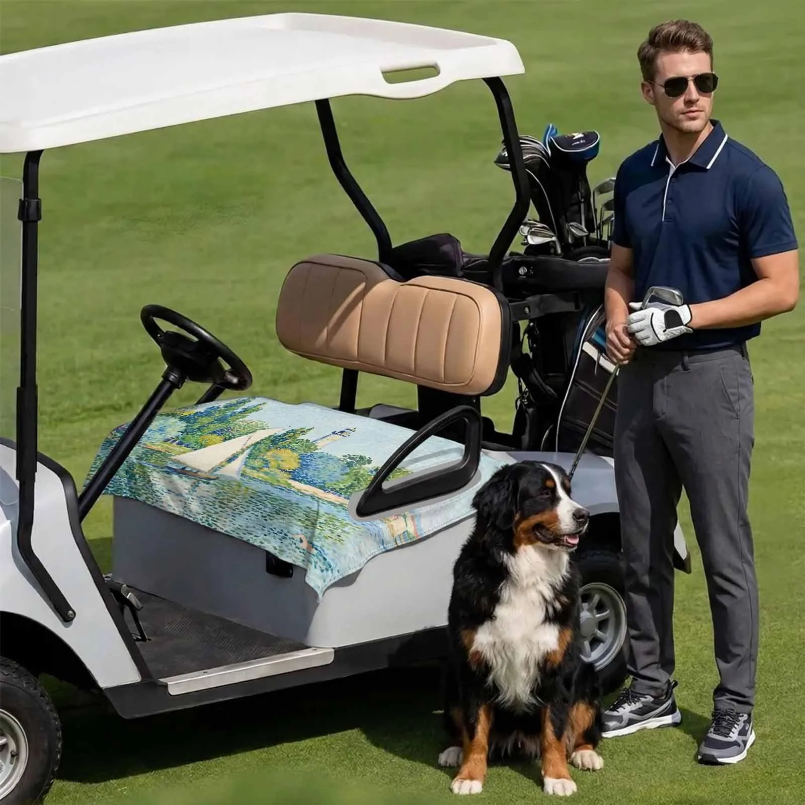 DecorLovee Golf Cart Seat Cover 51 x 31 Inches image 3