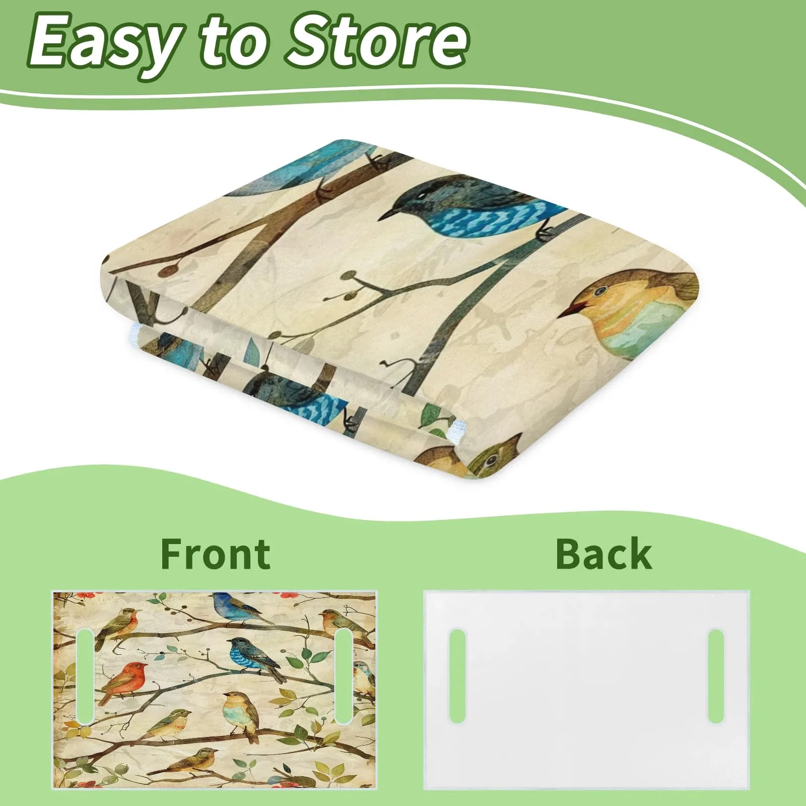 Tiveruda Colorful Bird Golf Cart Seat Cover 51 x 31 in image 4
