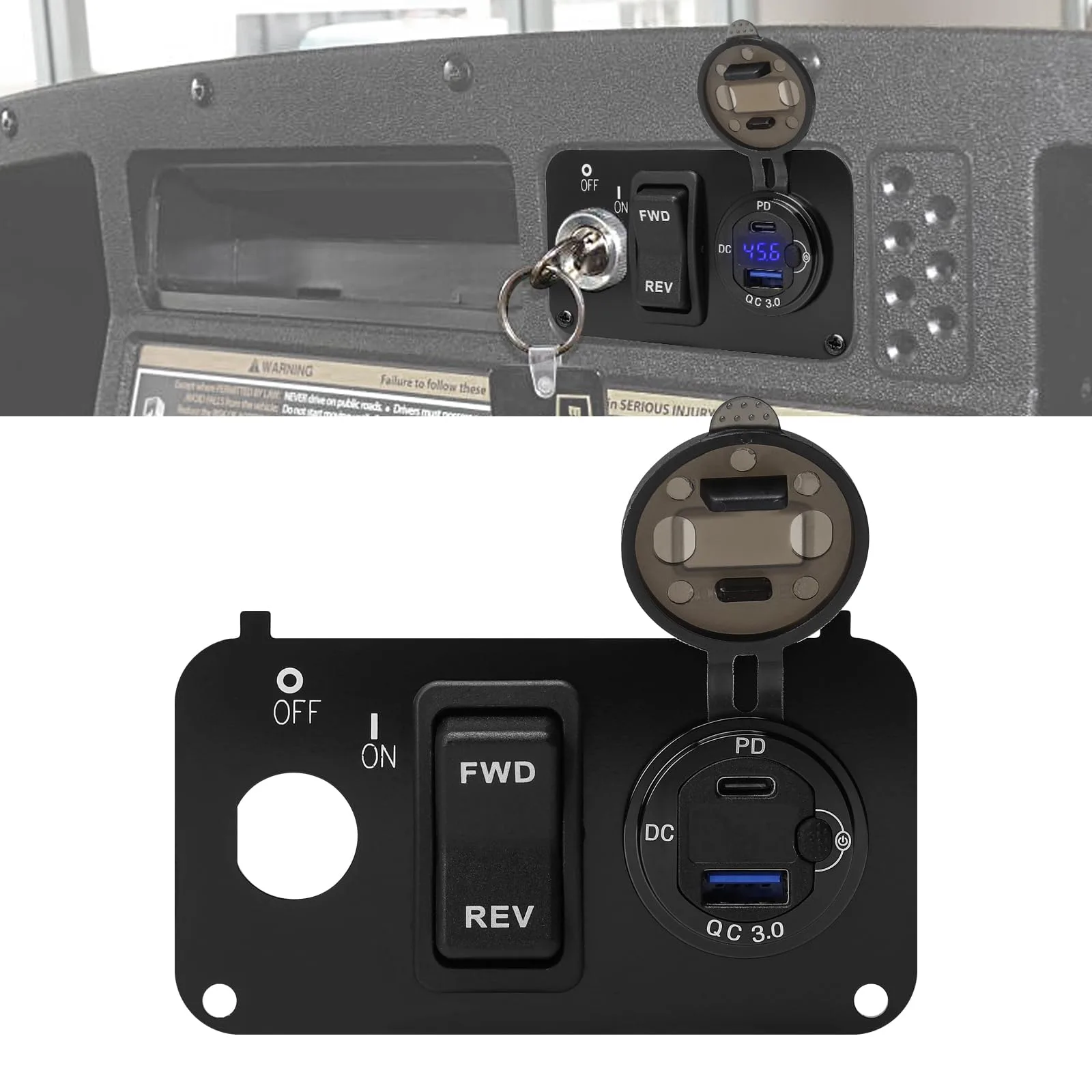 briidea 3-in-1 E-Z-GO Golf Cart Control Panel