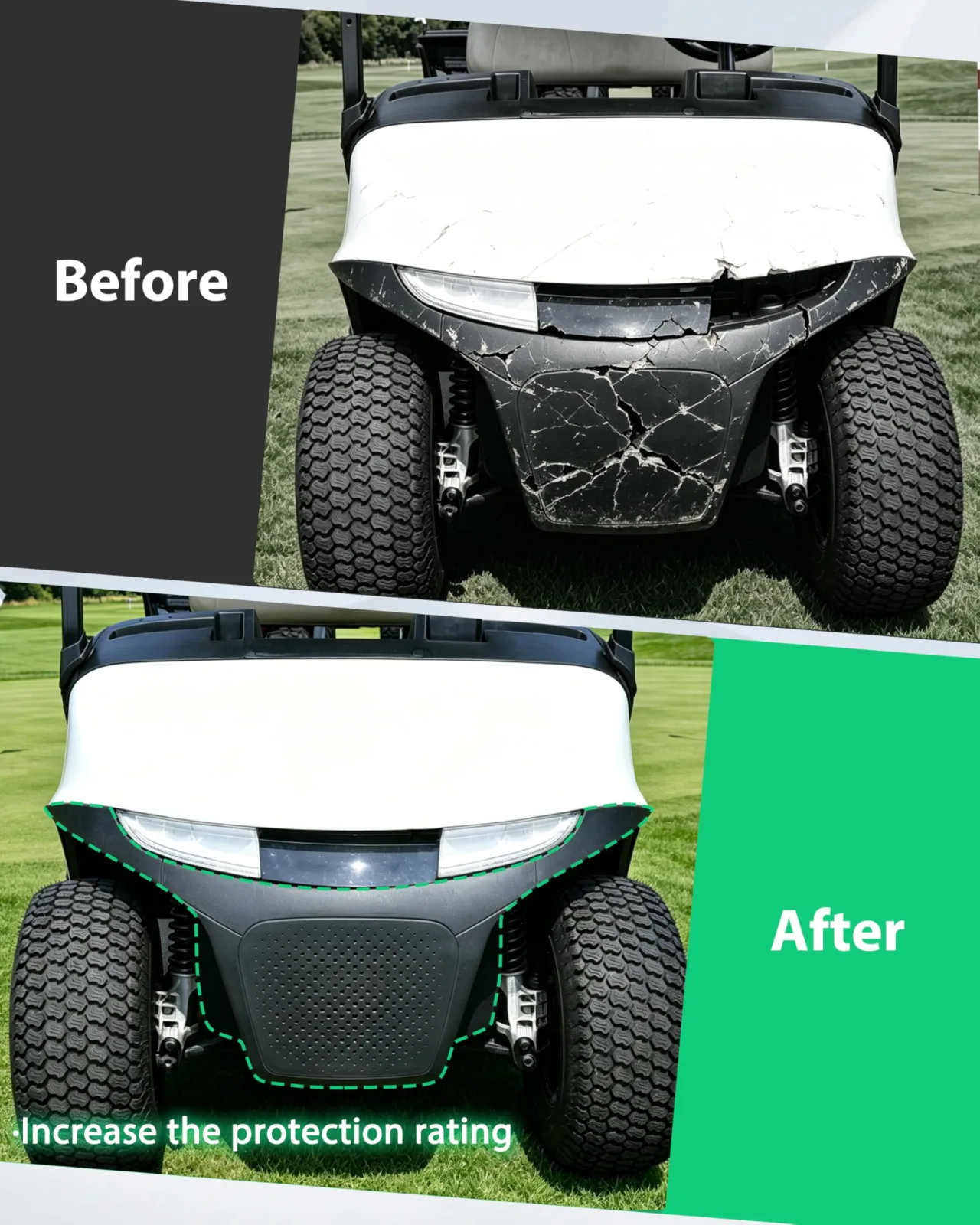 LDETXY Front Bumper / Brush Guard for E-Z-GO RXV Valor 2025 - LDE-041306-002 image 3