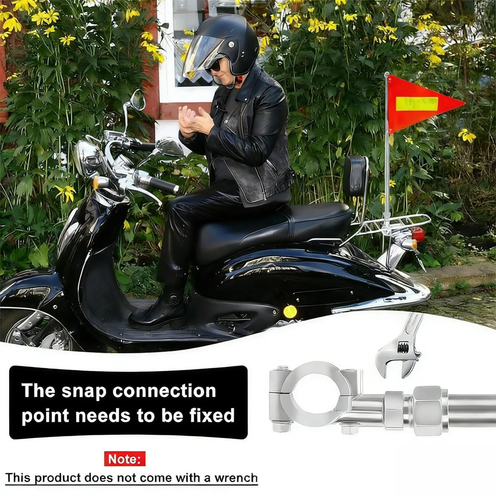 Generic Retractable Reflective Golf Cart Safety Flag image 4