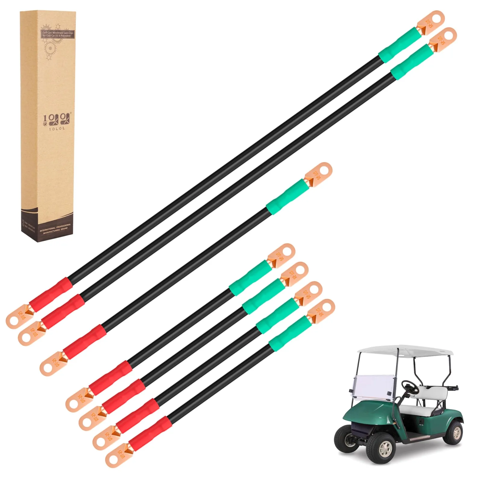 10L0L Battery Cable Kit for E-Z-GO TXT & Medalist 36/48V (1994+)